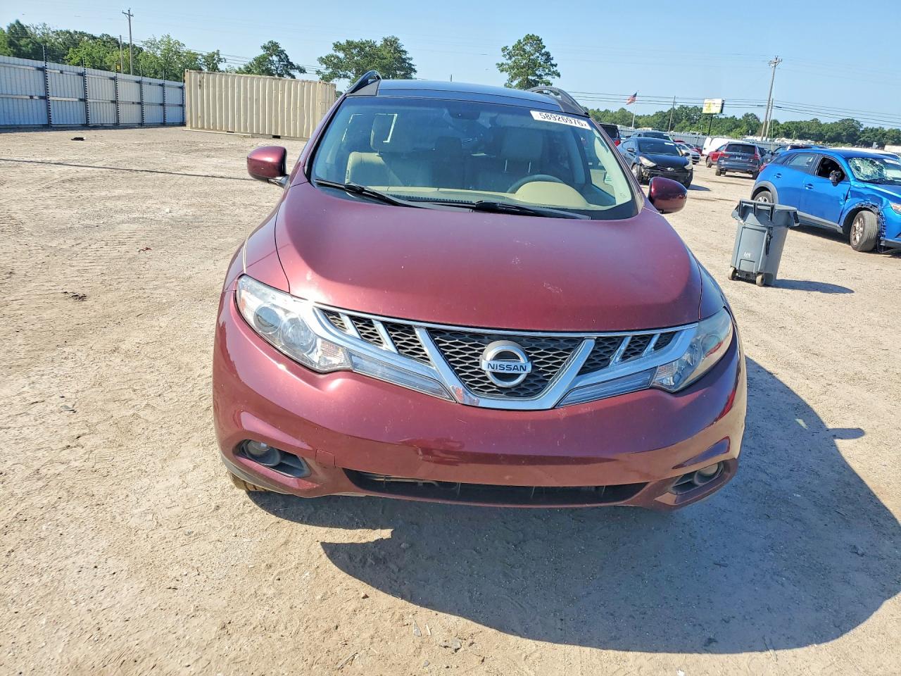 2012 Nissan Morano Maroon vin: JN8AZ1MU5CW112926