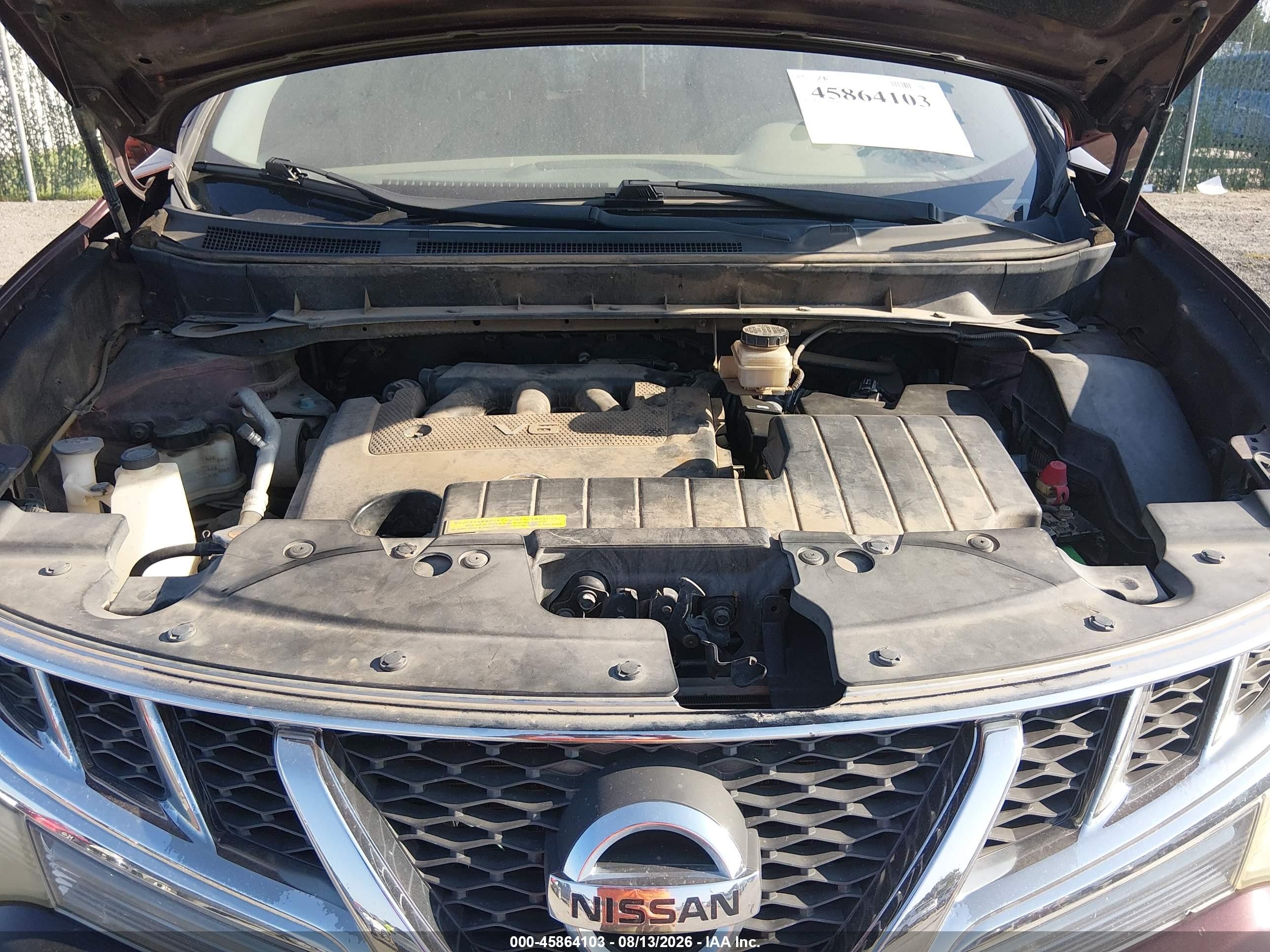 2013 Nissan Murano S Maroon vin: JN8AZ1MU5DW202322
