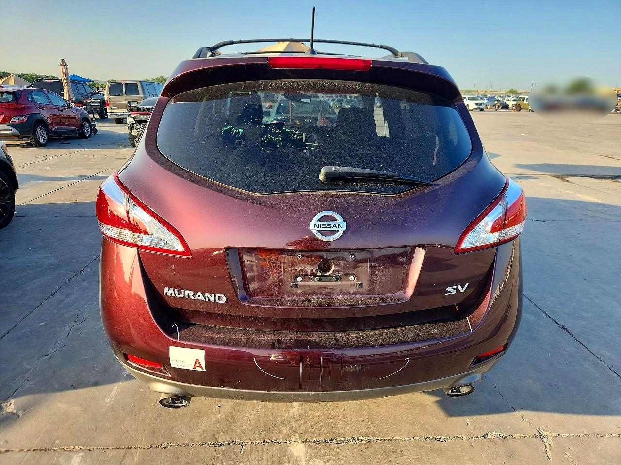 2013 Nissan Murano S Бордовый vin: JN8AZ1MU5DW208167