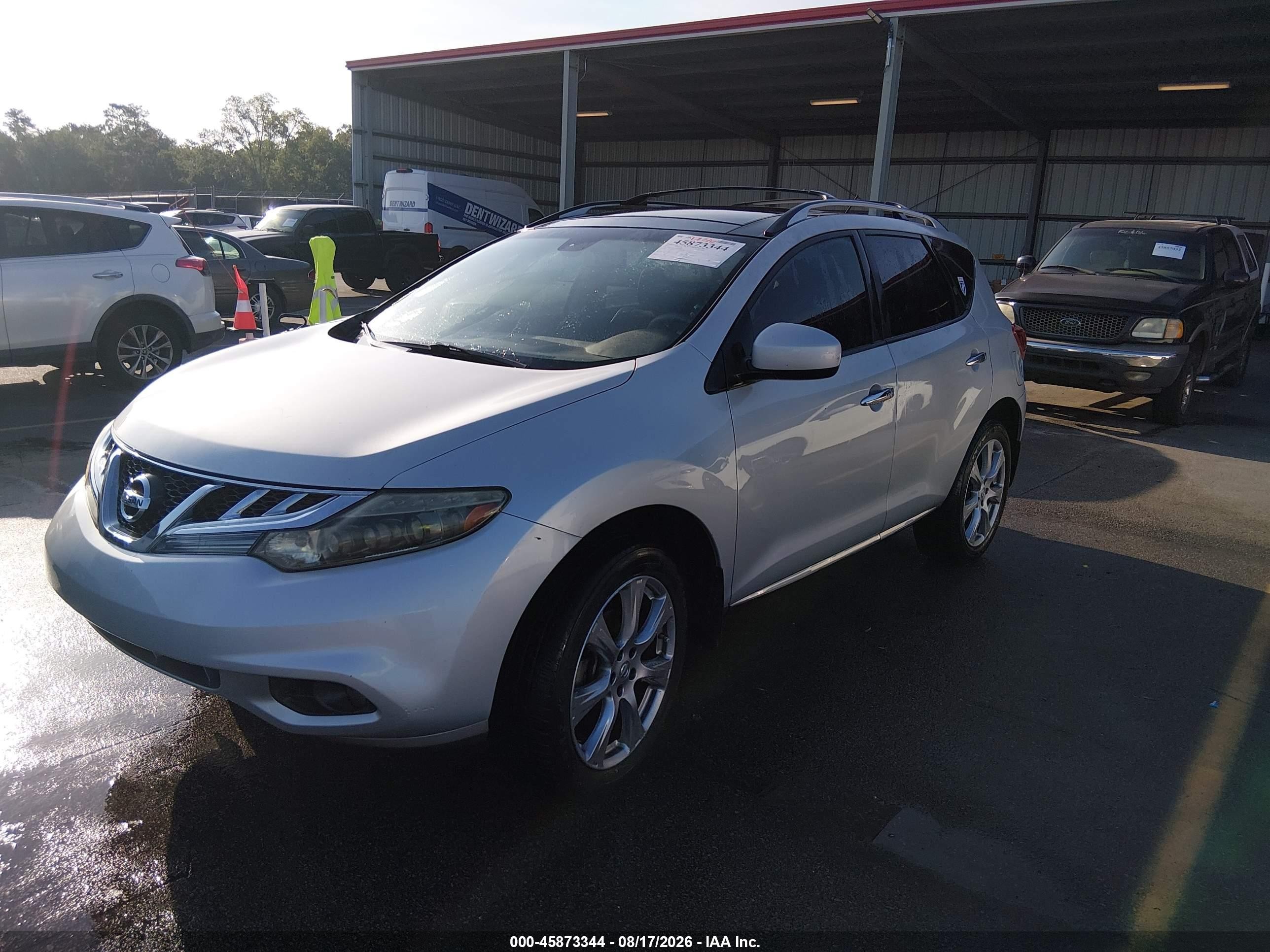 2013 Nissan Murano Le Silver vin: JN8AZ1MU5DW210436