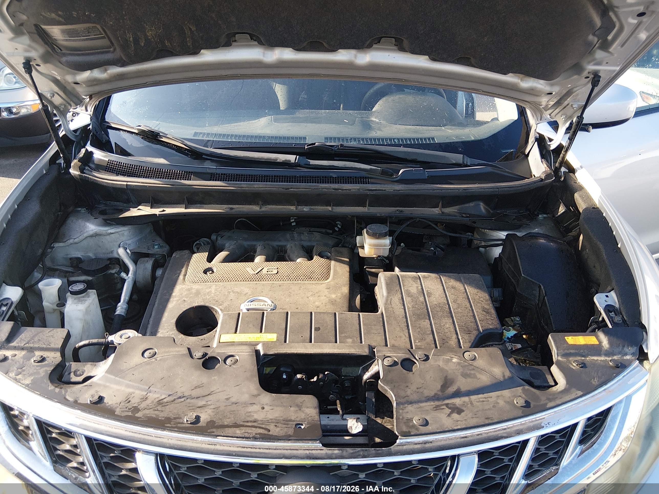 2013 Nissan Murano Le Silver vin: JN8AZ1MU5DW210436