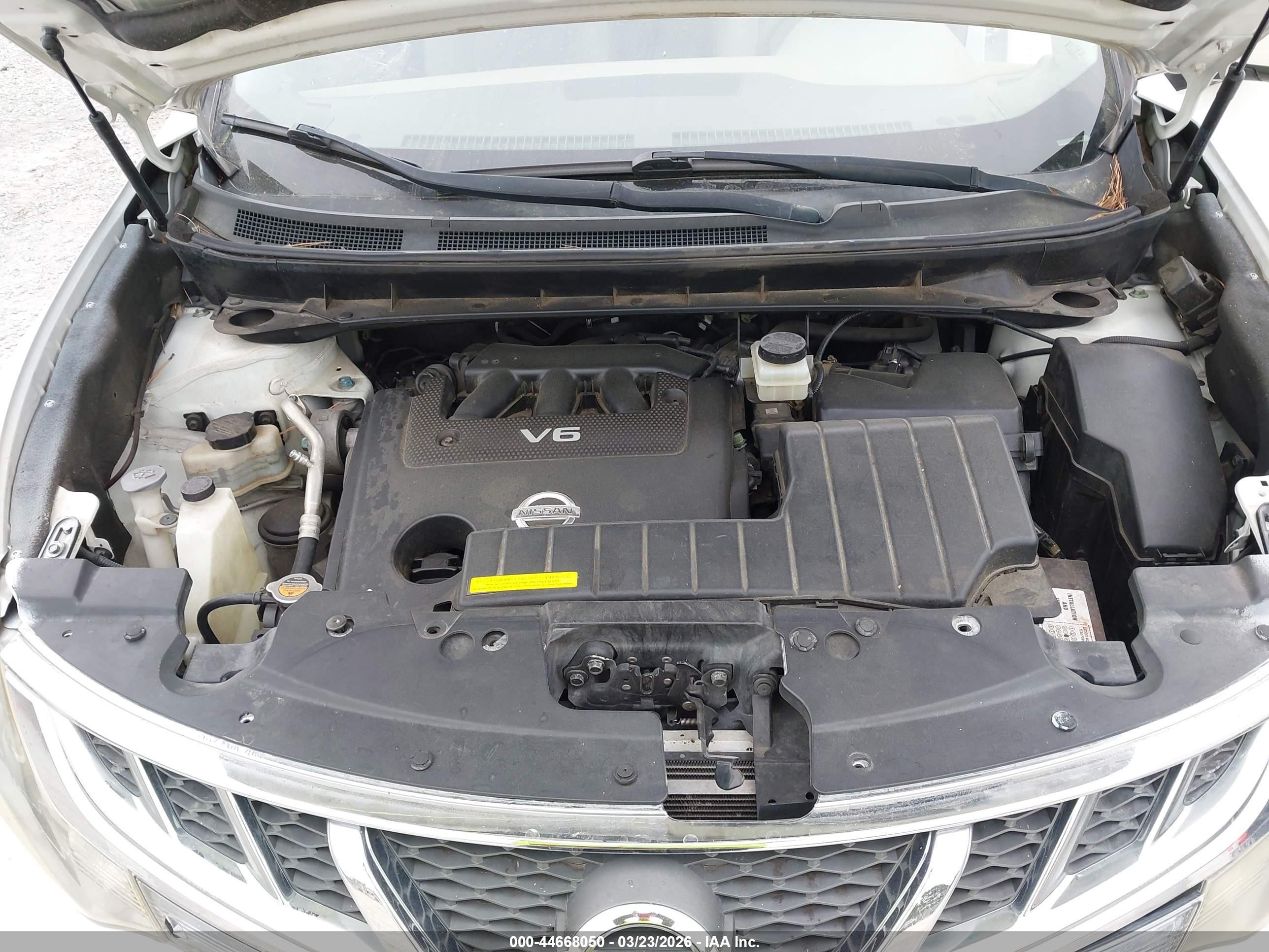 2013 Nissan Murano Sl White vin: JN8AZ1MU5DW211599