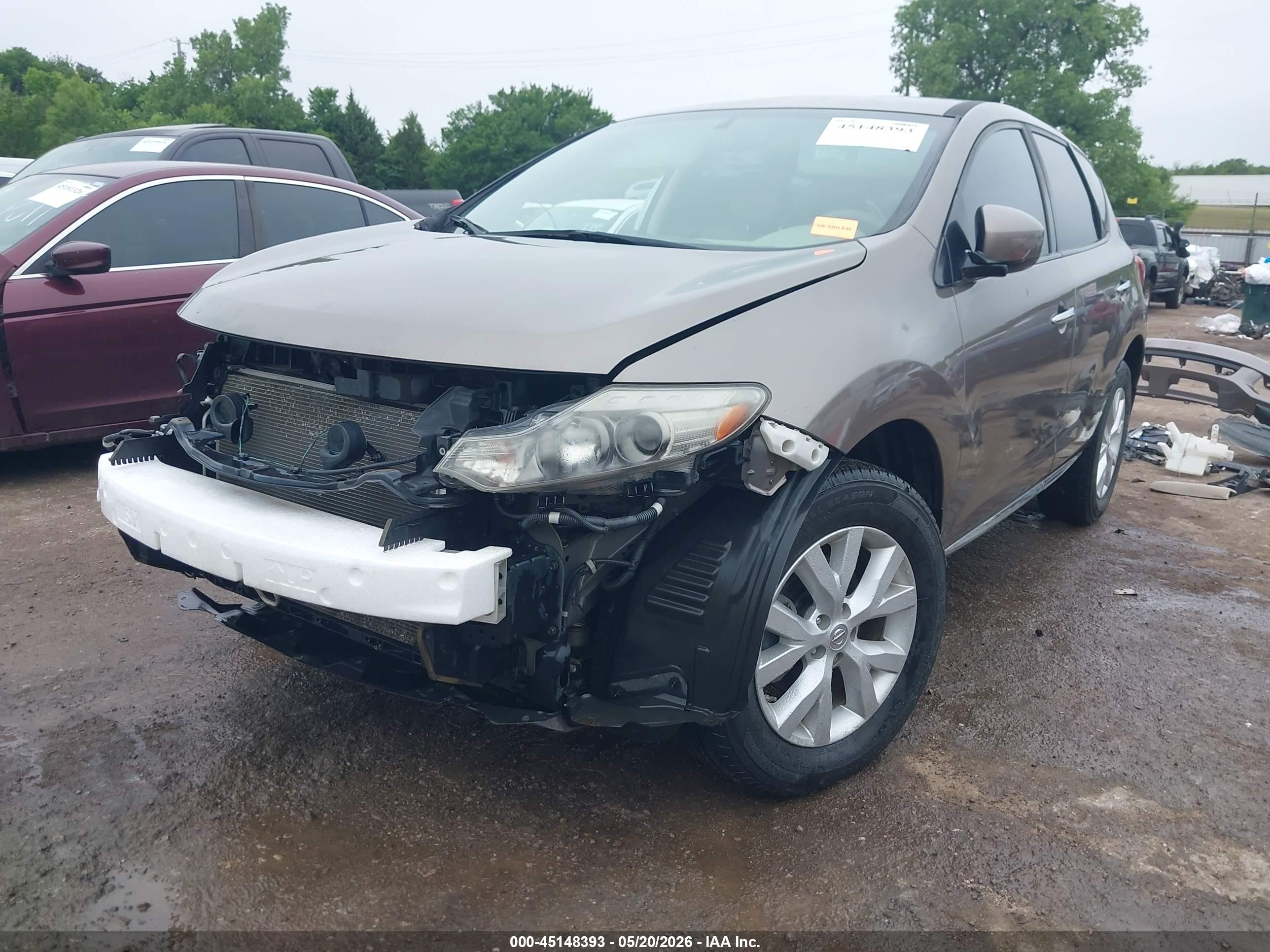 2013 Nissan Murano S Brown vin: JN8AZ1MU5DW214017