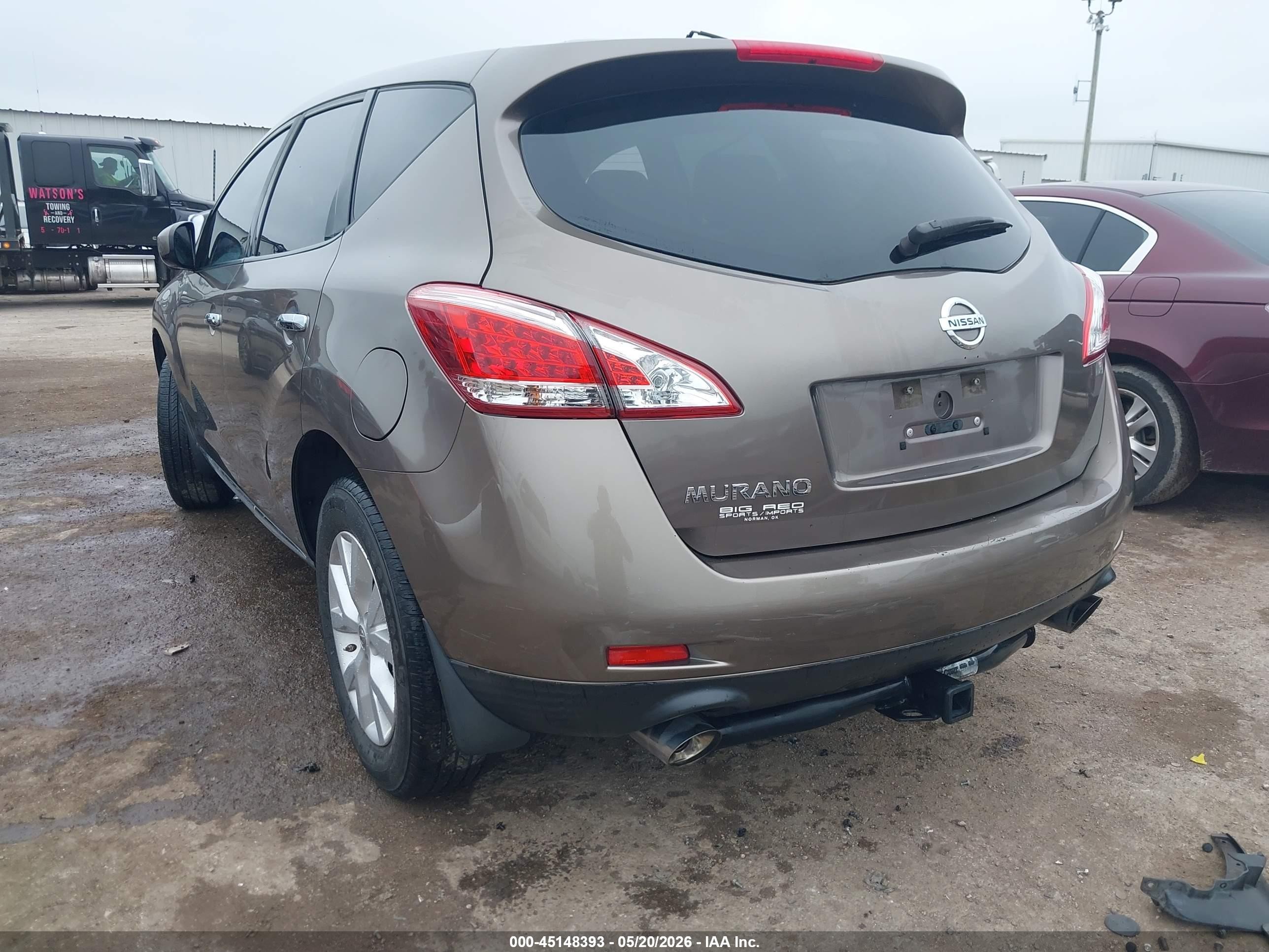 2013 Nissan Murano S Brown vin: JN8AZ1MU5DW214017
