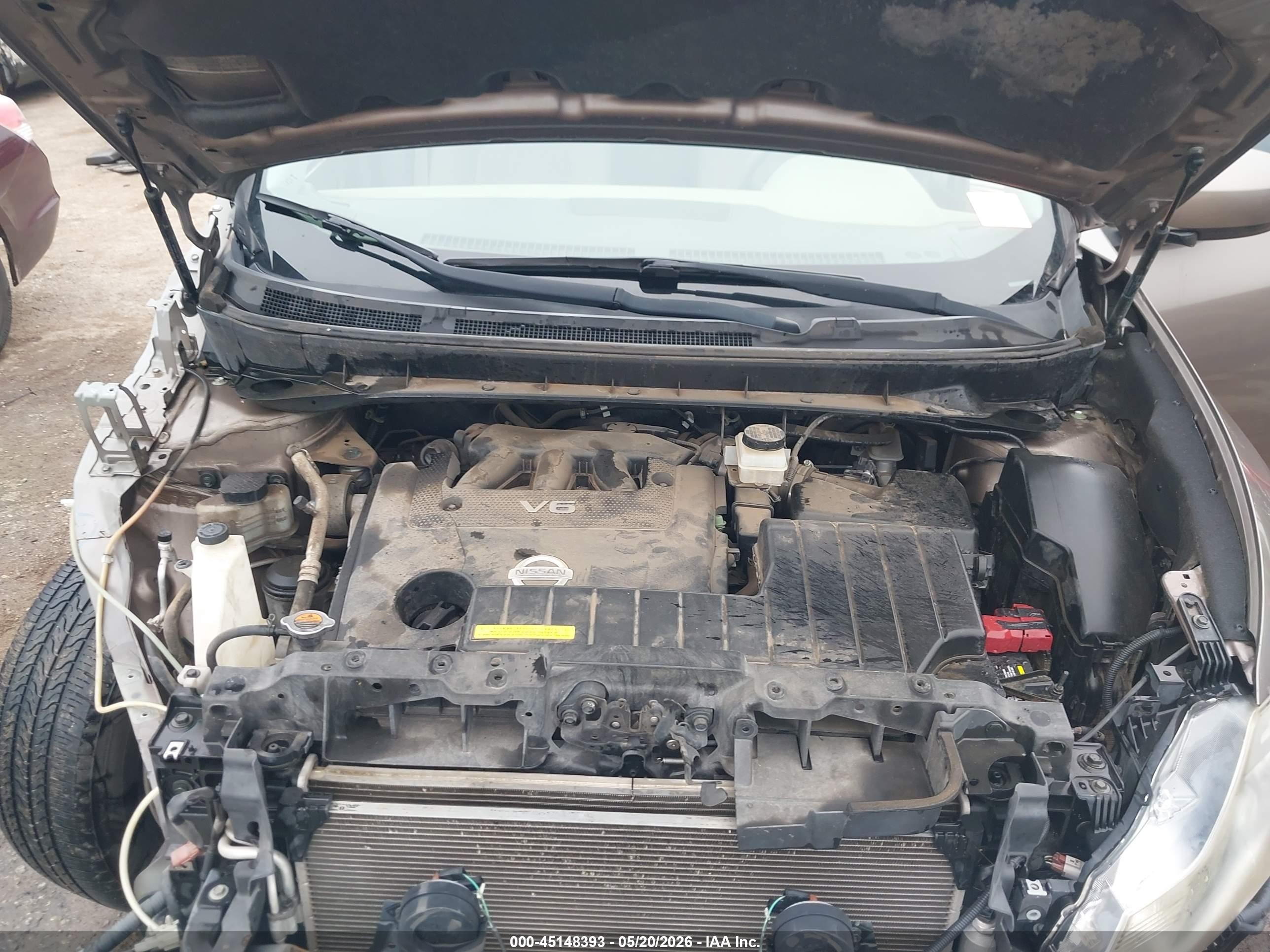 2013 Nissan Murano S Brown vin: JN8AZ1MU5DW214017