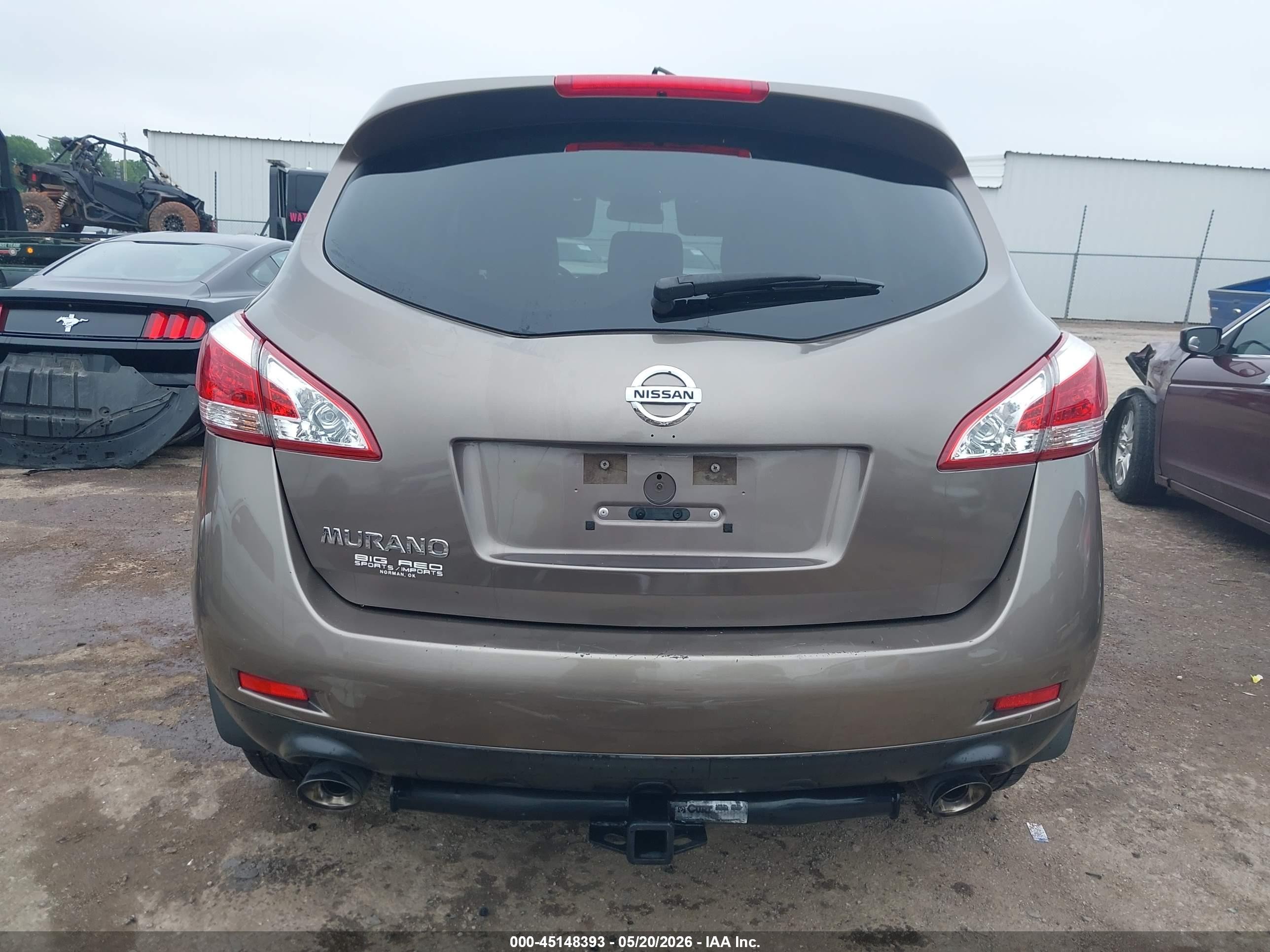 2013 Nissan Murano S Brown vin: JN8AZ1MU5DW214017