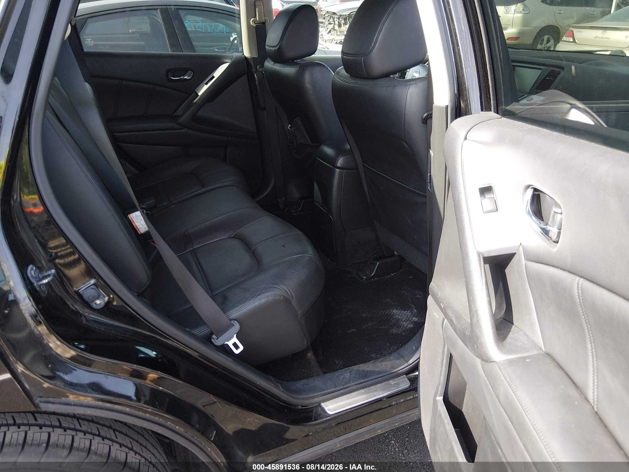 2014 Nissan Murano Sl Silver vin: JN8AZ1MU5EW405731