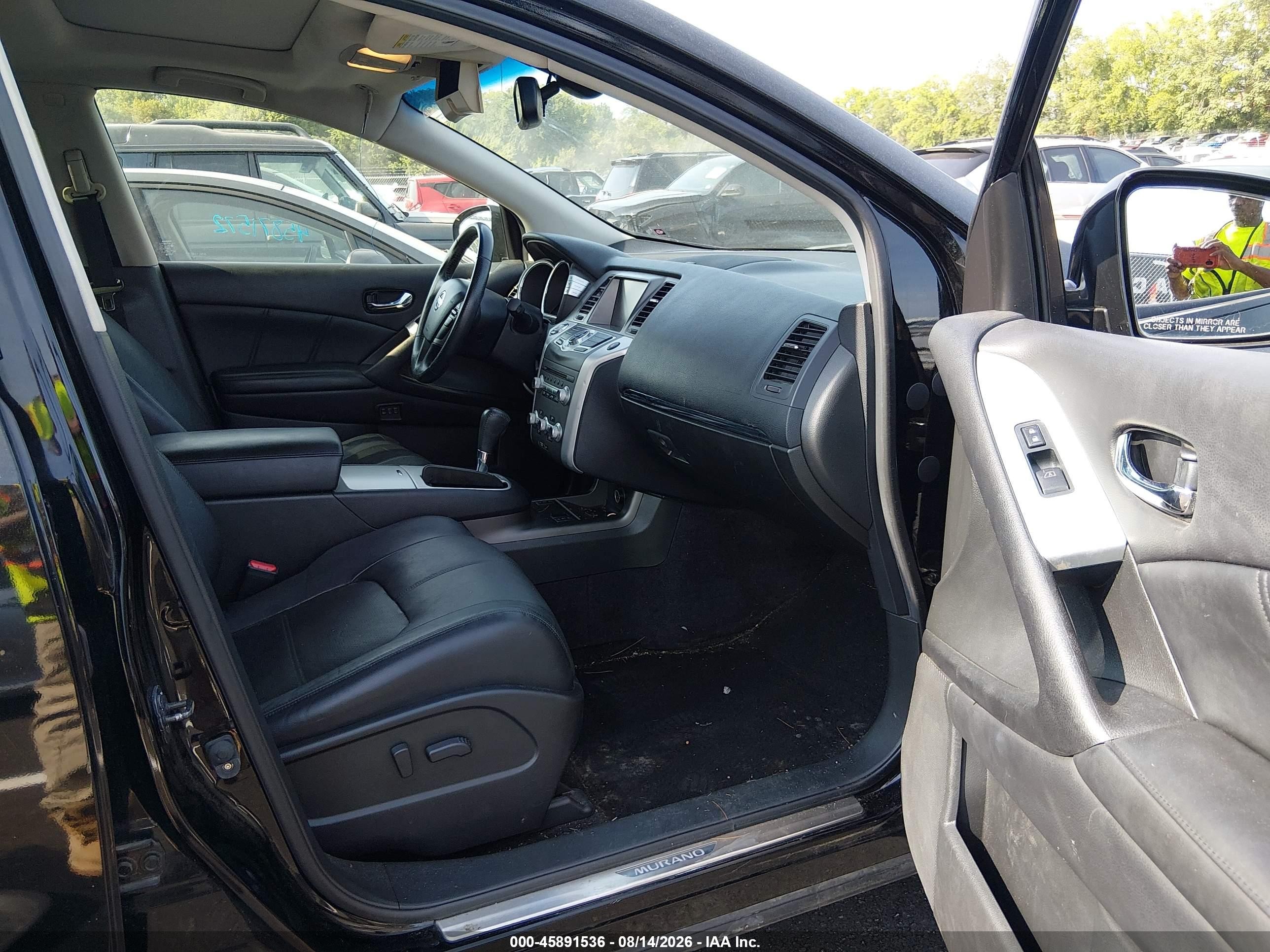 2014 Nissan Murano Sl Silver vin: JN8AZ1MU5EW405731