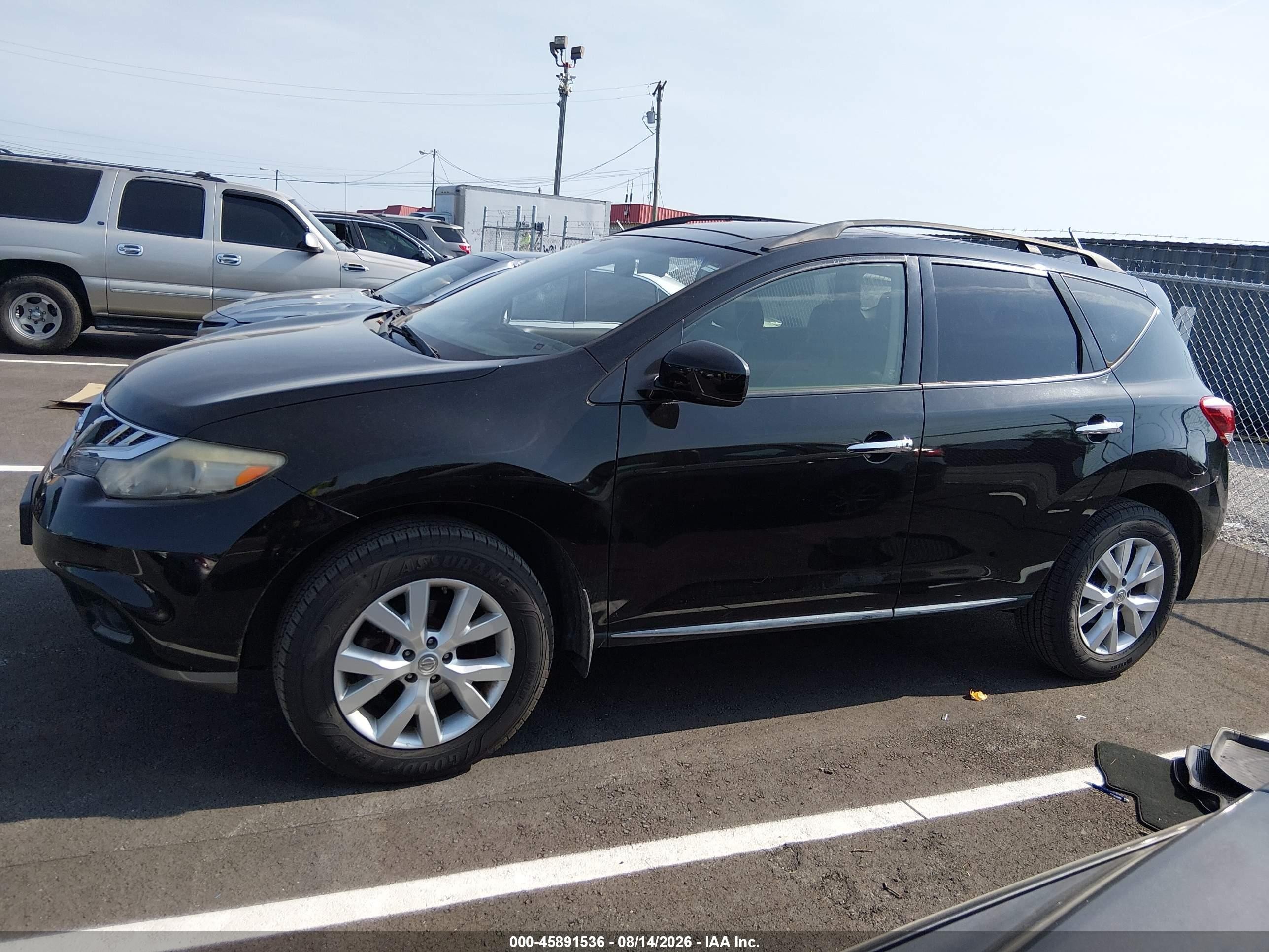 2014 Nissan Murano Sl Silver vin: JN8AZ1MU5EW405731