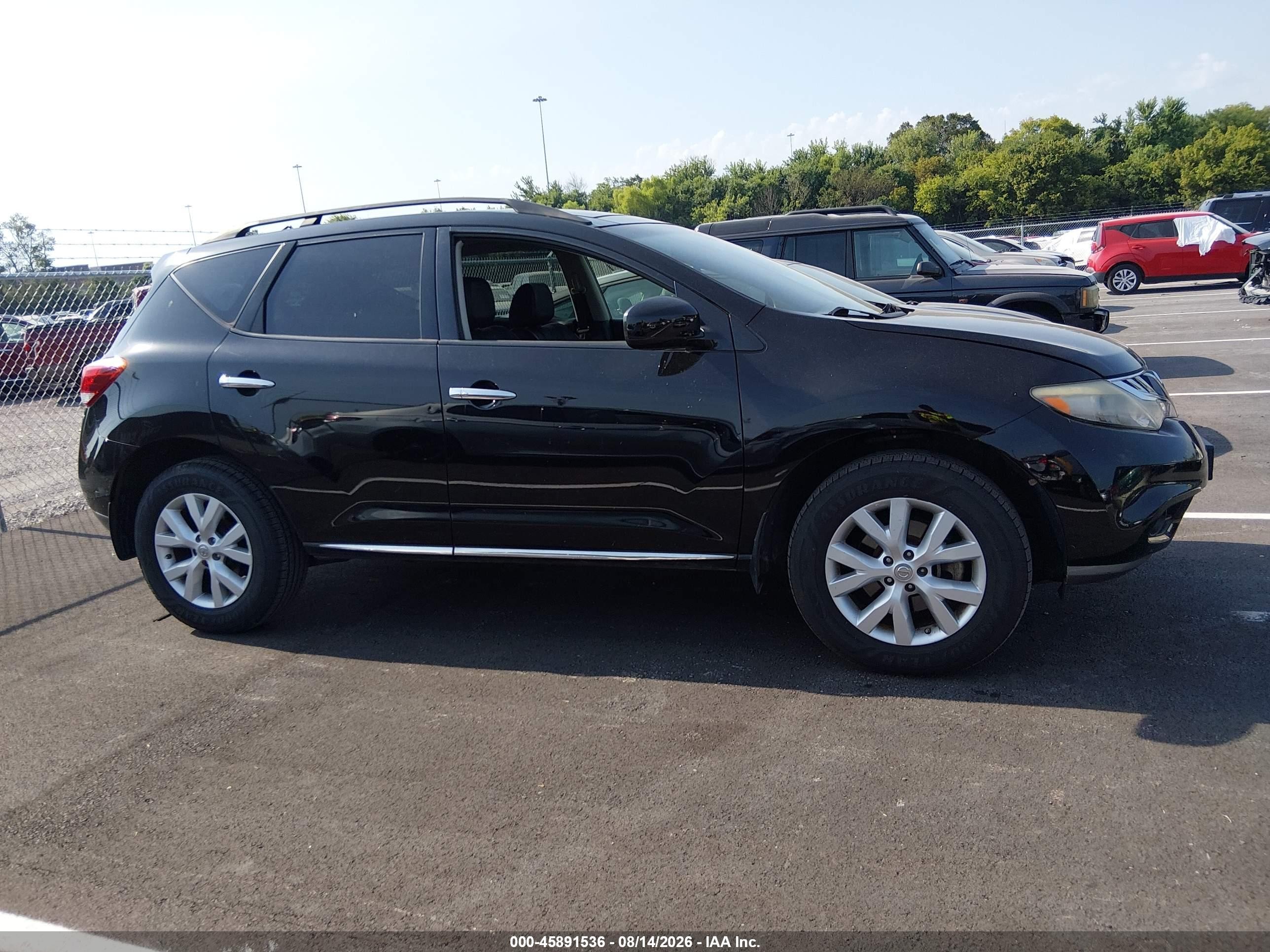 2014 Nissan Murano Sl Silver vin: JN8AZ1MU5EW405731