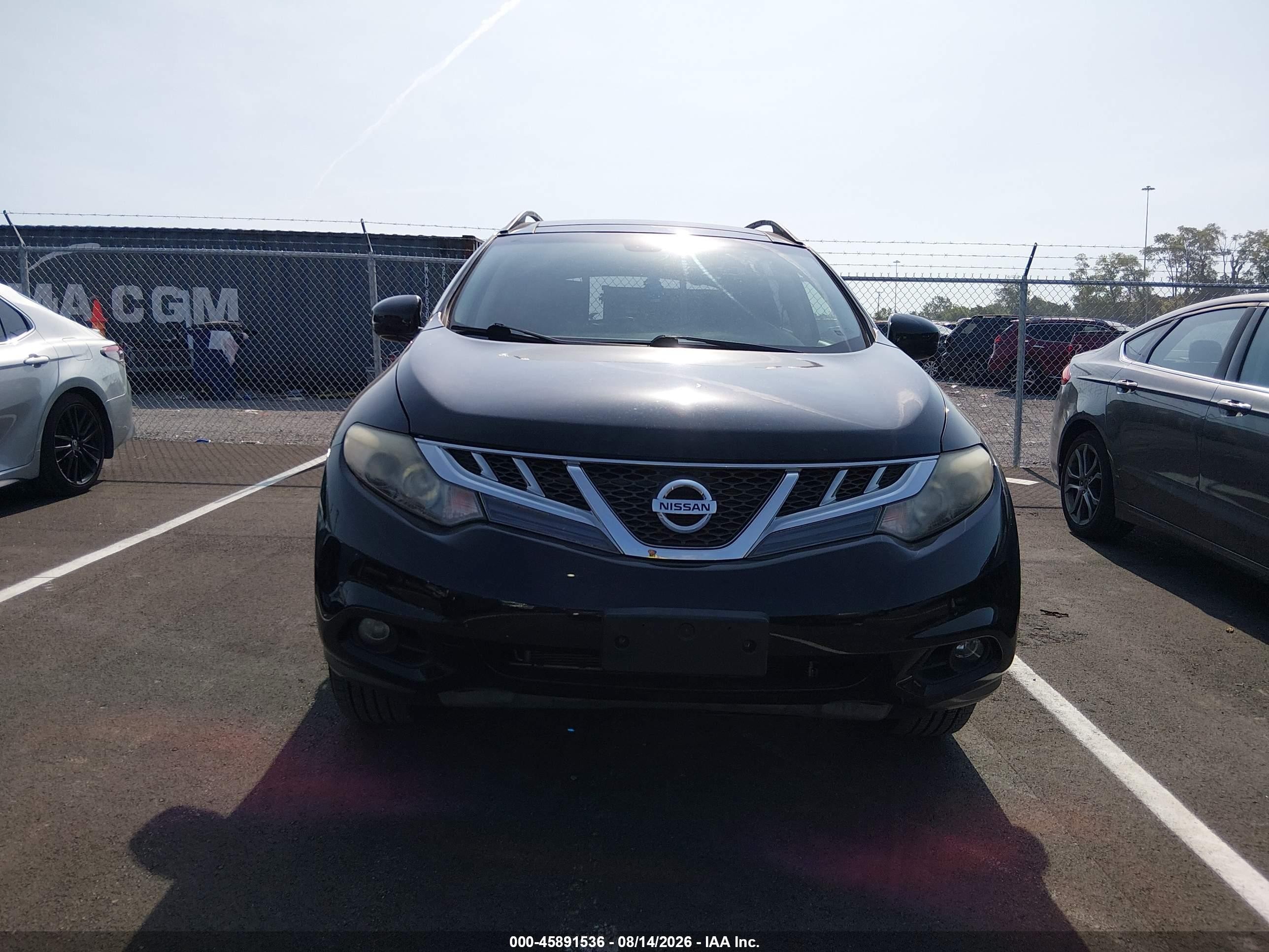 2014 Nissan Murano Sl Silver vin: JN8AZ1MU5EW405731