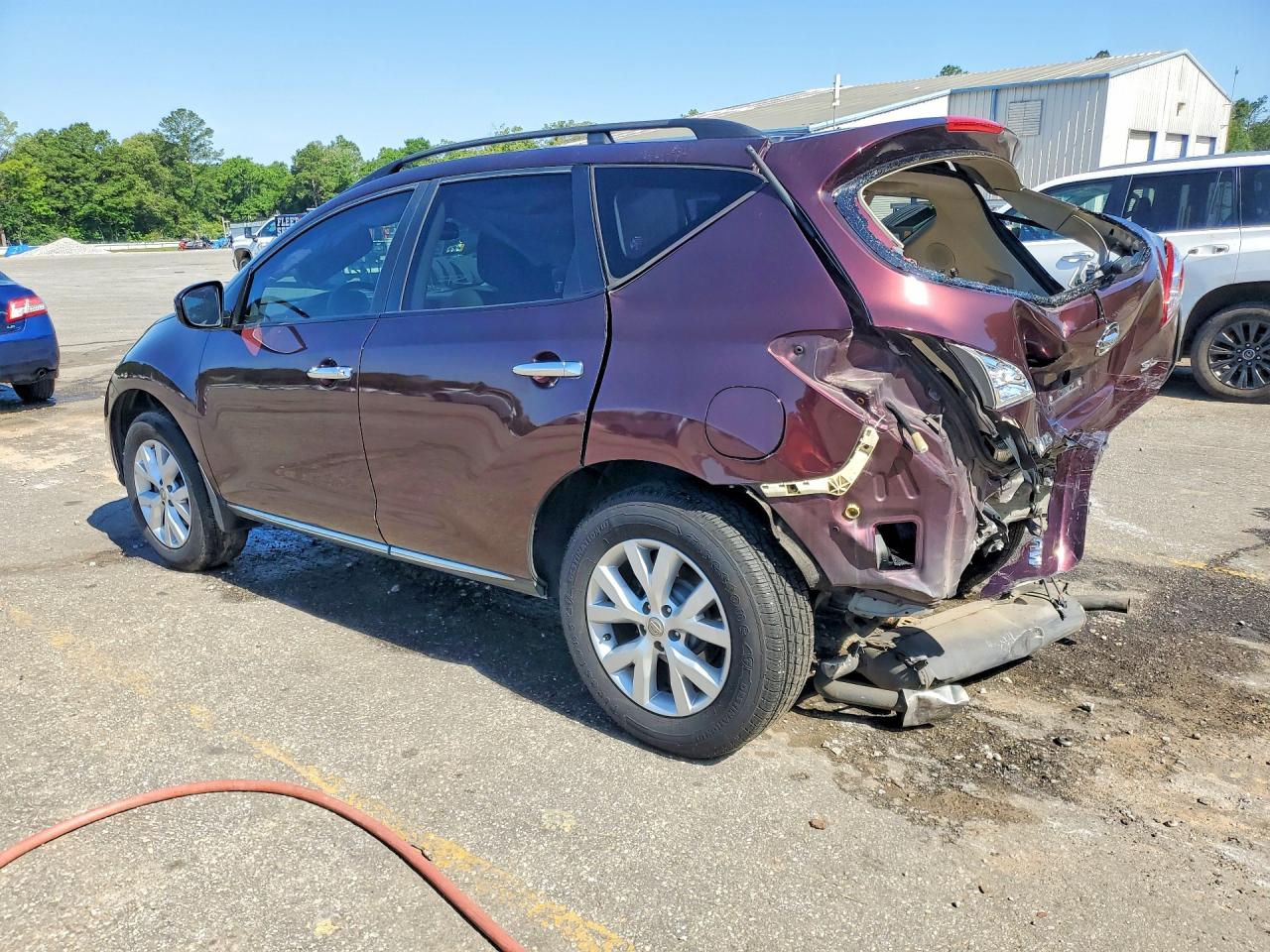 2014 Nissan Murano Sl Maroon vin: JN8AZ1MU5EW412016