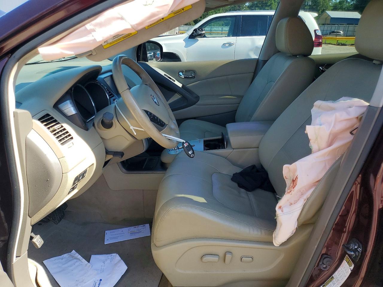 2014 Nissan Murano Sl Maroon vin: JN8AZ1MU5EW412016
