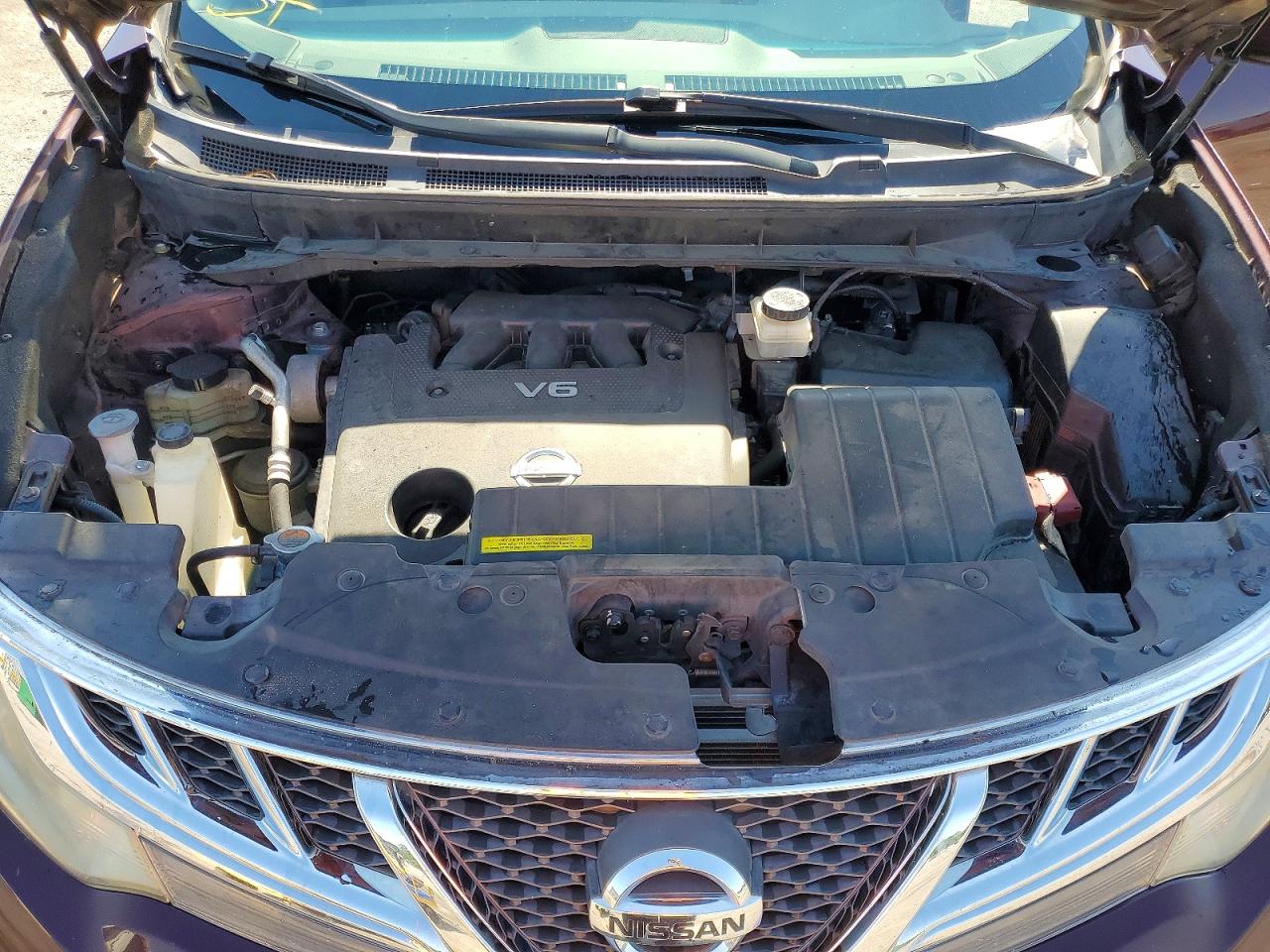 2014 Nissan Murano Sl Maroon vin: JN8AZ1MU5EW412016