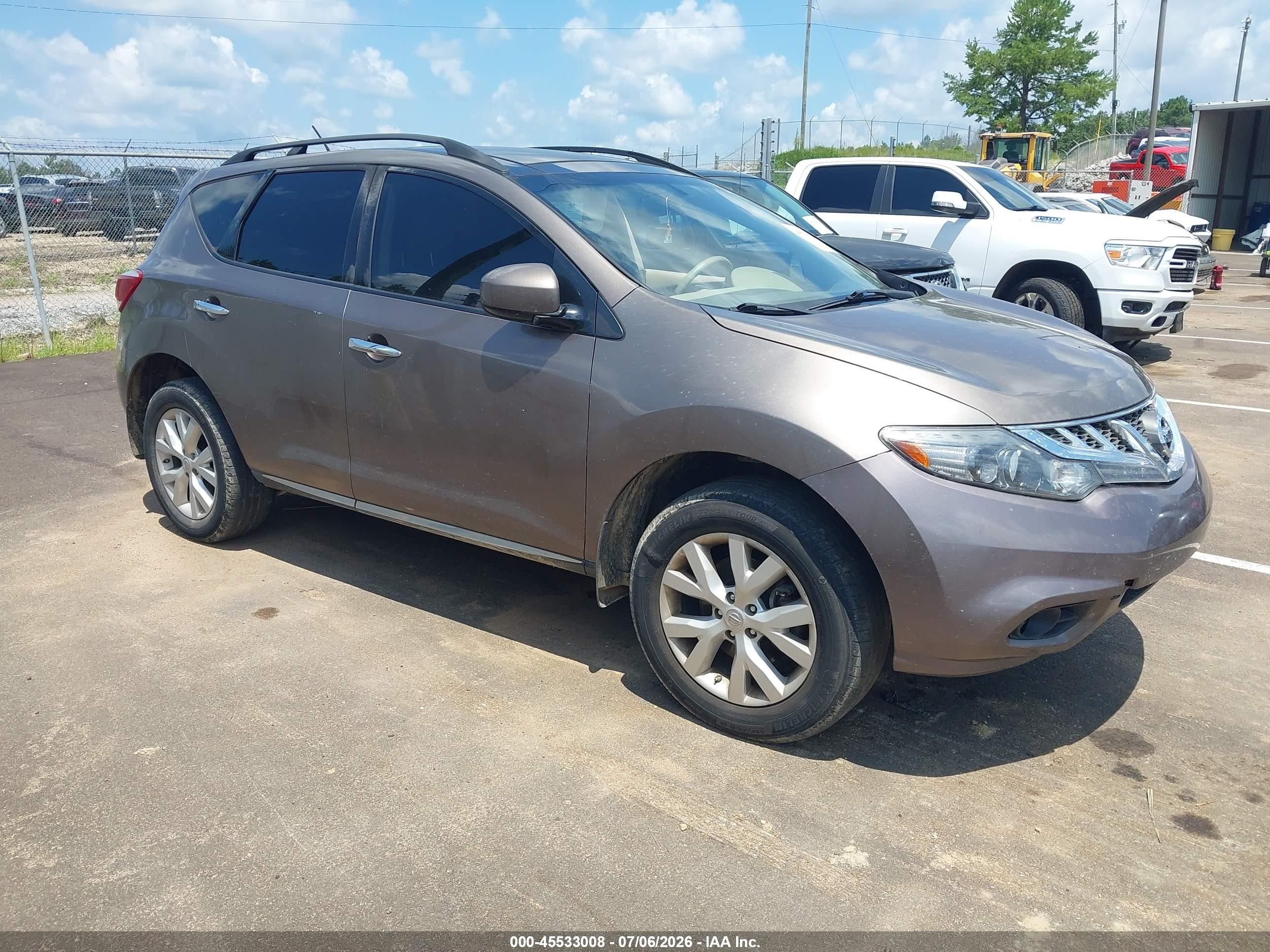 2014 Nissan Murano Sl Champagne vin: JN8AZ1MU5EW421282