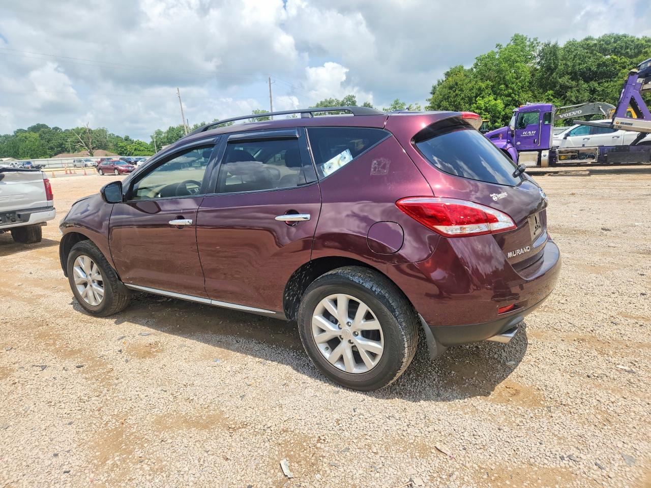 2014 Nissan Murano Sv Burgundy vin: JN8AZ1MU5EW421928
