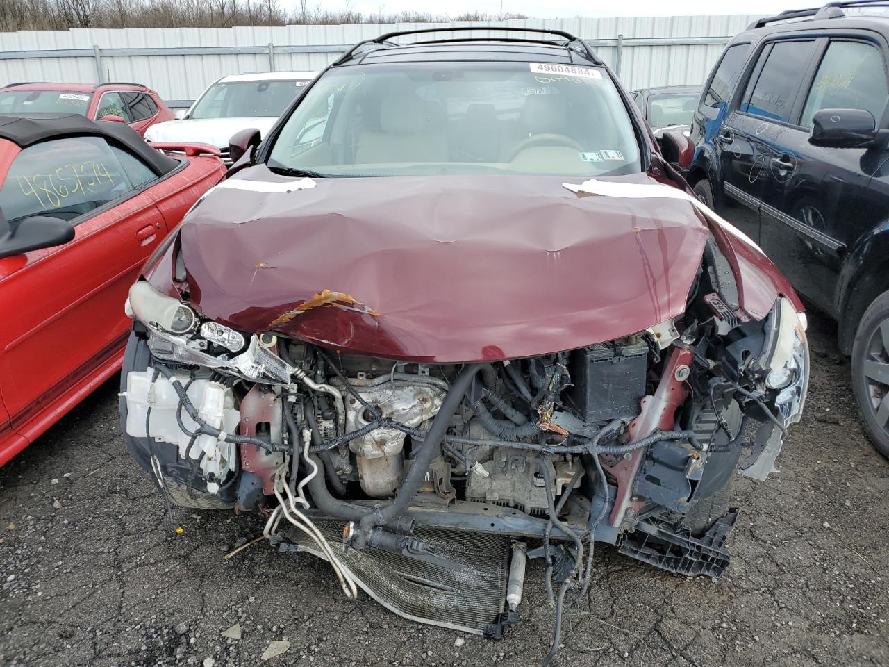 2010 Nissan Murano S Maroon vin: JN8AZ1MU6AW009012