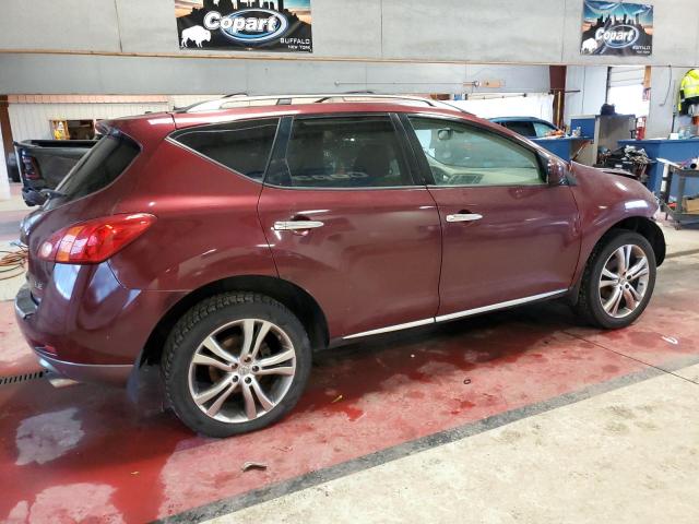 2010 Nissan Murano S Maroon vin: JN8AZ1MU6AW009012