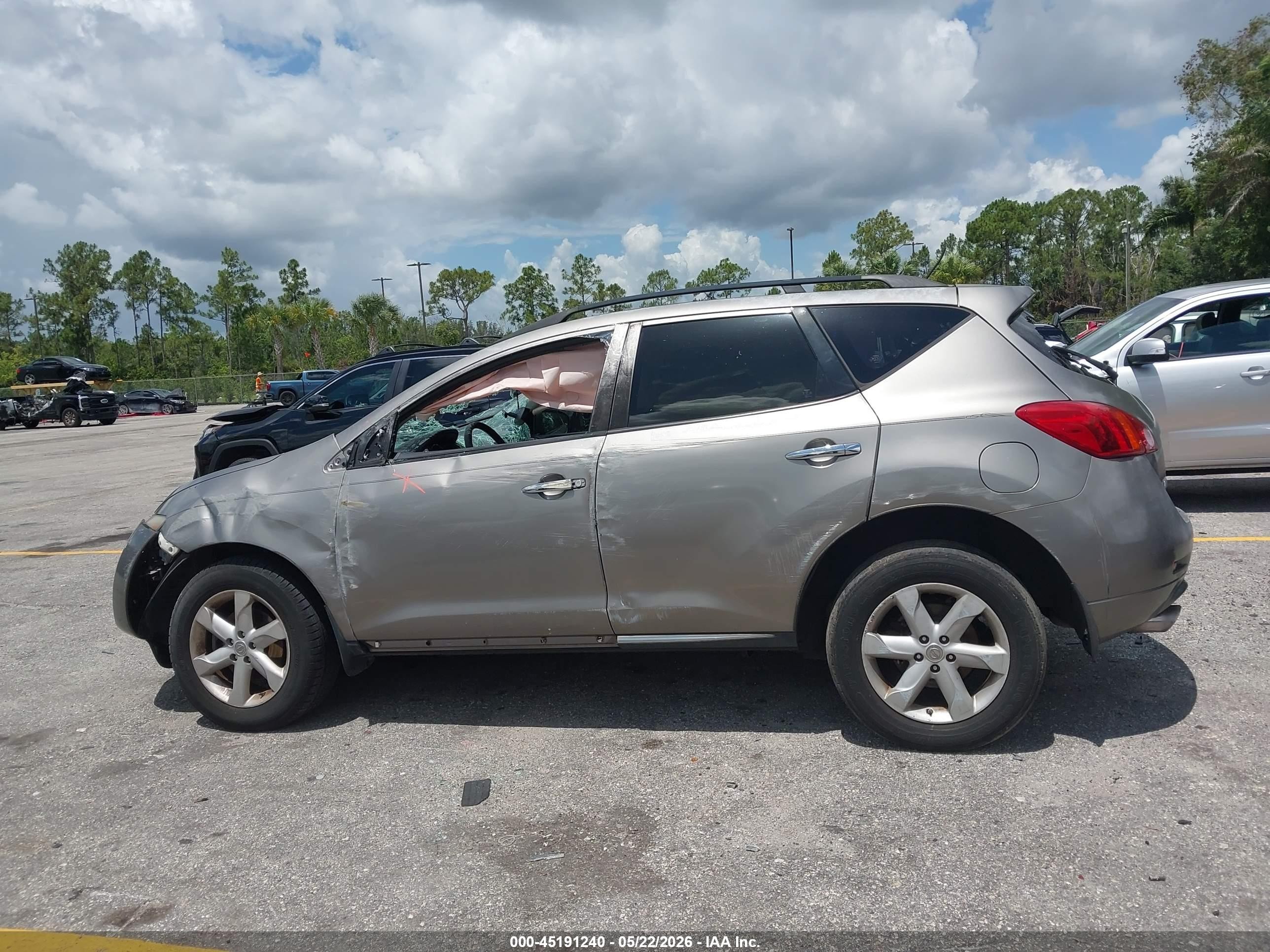 2010 Nissan Murano Sl Серебряный vin: JN8AZ1MU6AW015005