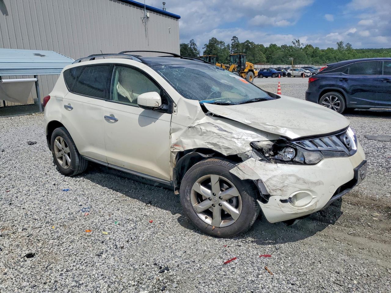 2010 Nissan Murano S White vin: JN8AZ1MU6AW016008