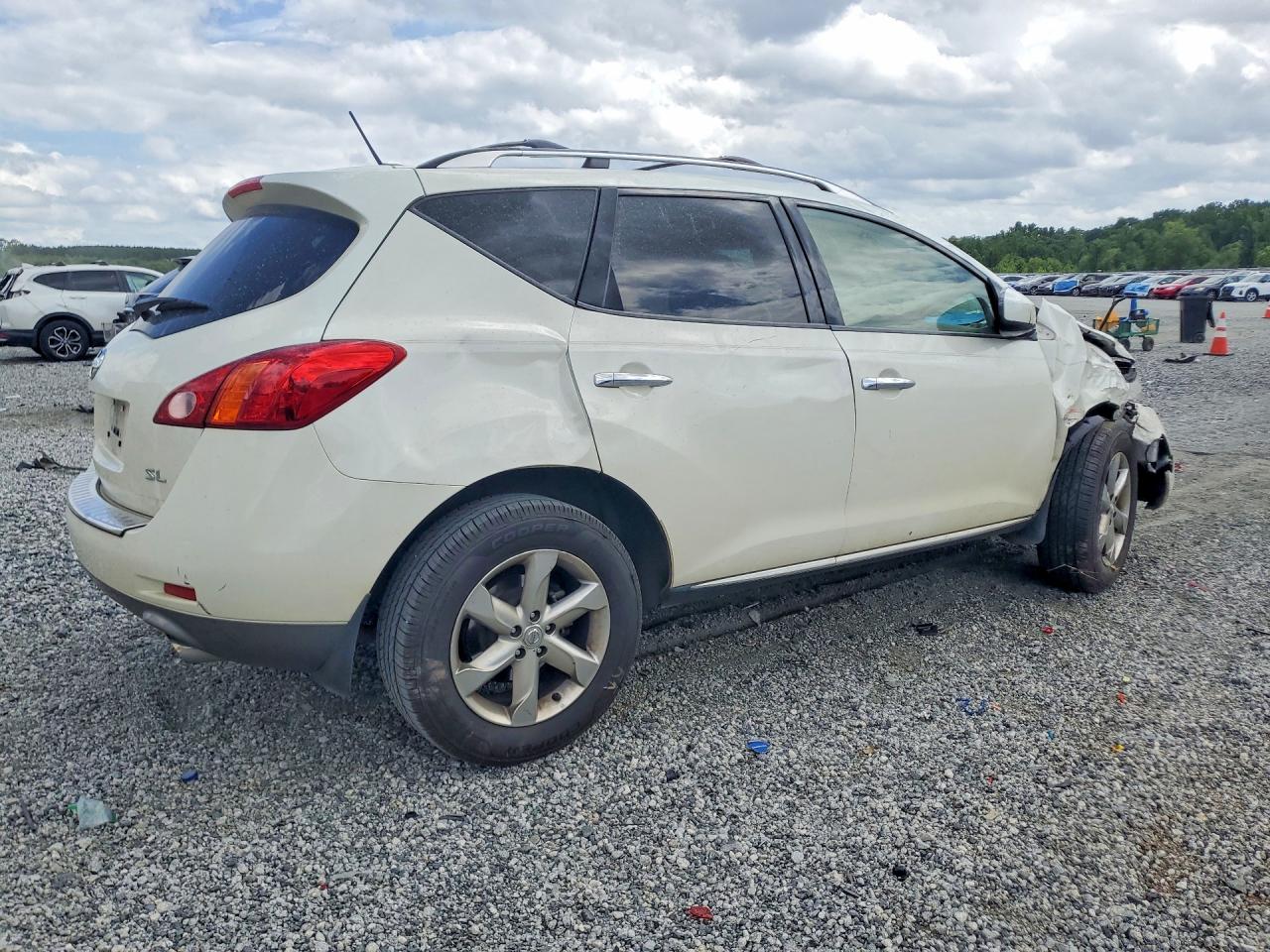 2010 Nissan Murano S White vin: JN8AZ1MU6AW016008