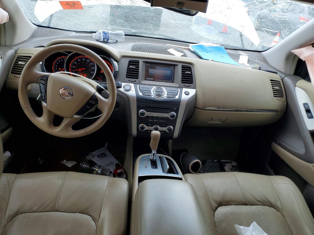 2010 Nissan Murano S White vin: JN8AZ1MU6AW016008