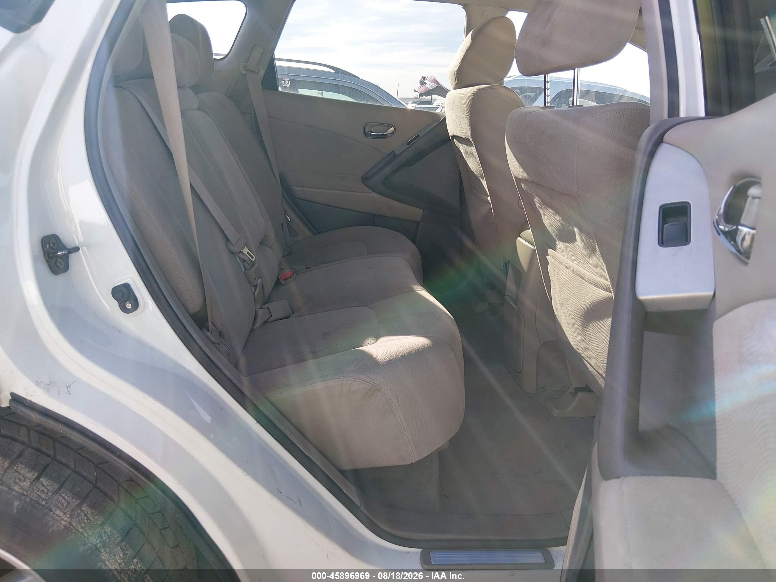2012 Nissan Murano S White vin: JN8AZ1MU6CW105256