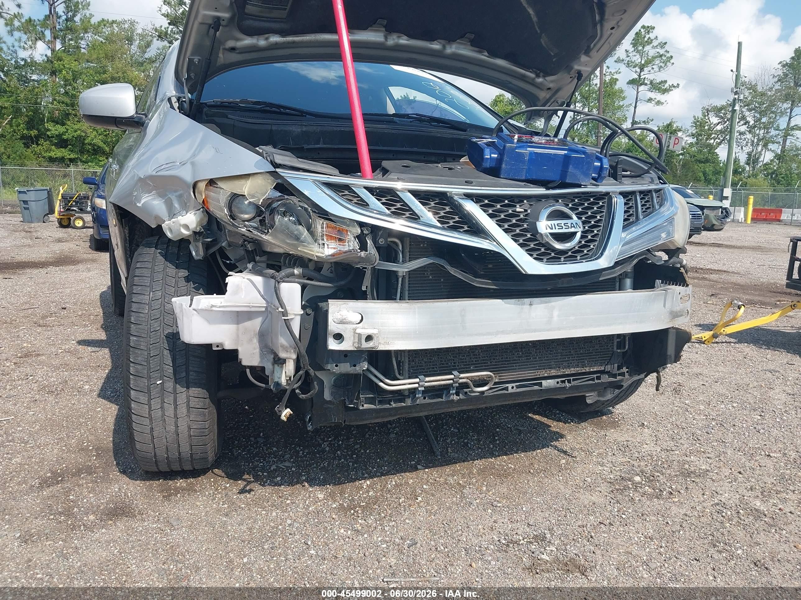 2013 Nissan Murano S Silver vin: JN8AZ1MU6DW200241
