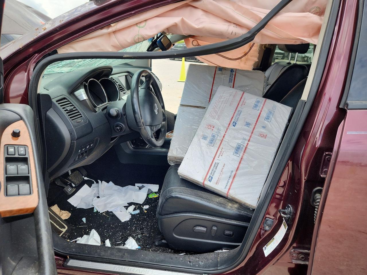 2013 Nissan Murano Maroon vin: JN8AZ1MU6DW205018