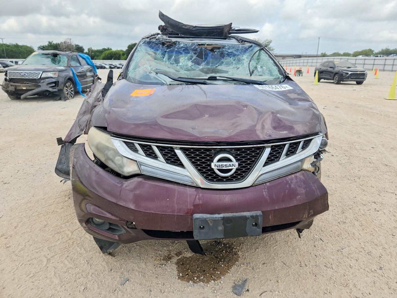 2013 Nissan Murano Maroon vin: JN8AZ1MU6DW205018