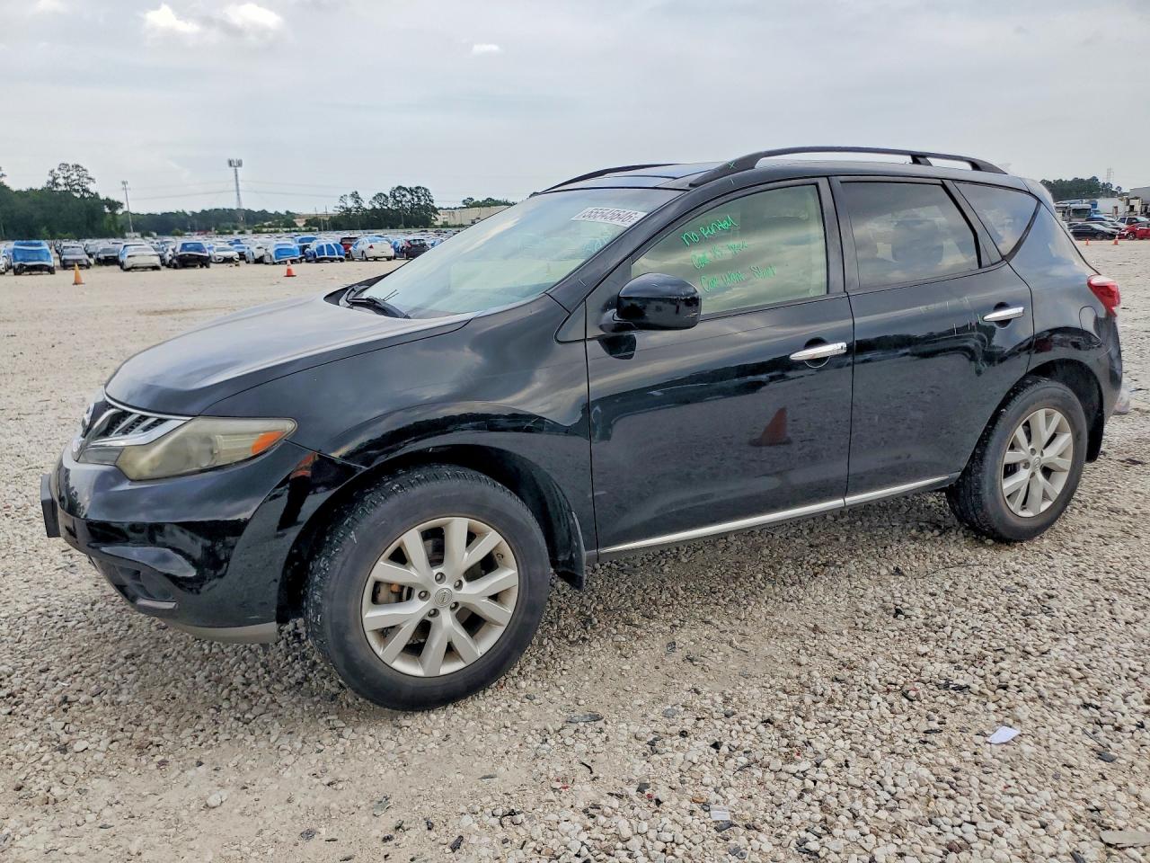 2013 Nissan Murano S Black vin: JN8AZ1MU6DW205097