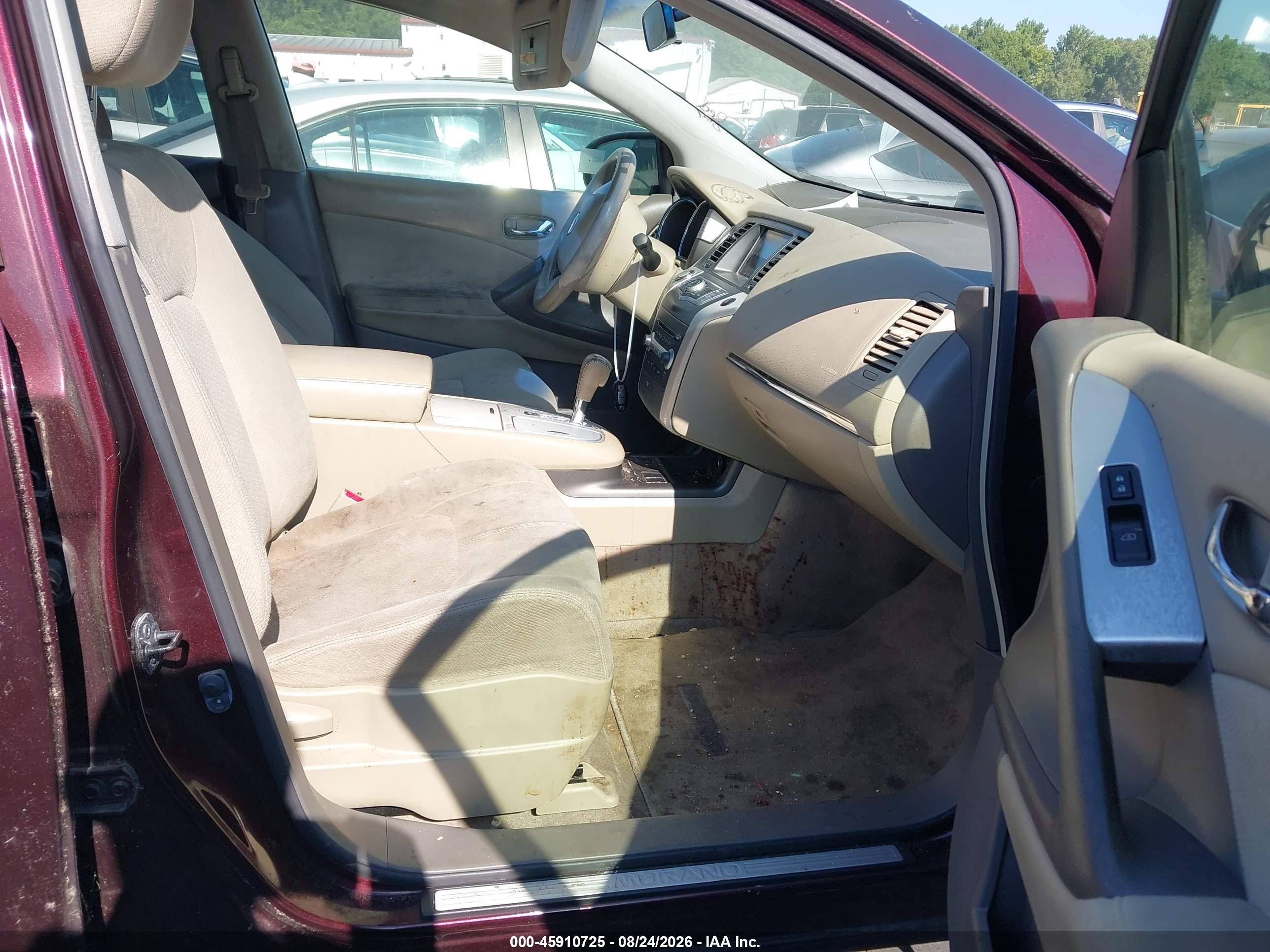 2013 Nissan Murano S Фиолетовый vin: JN8AZ1MU6DW209182