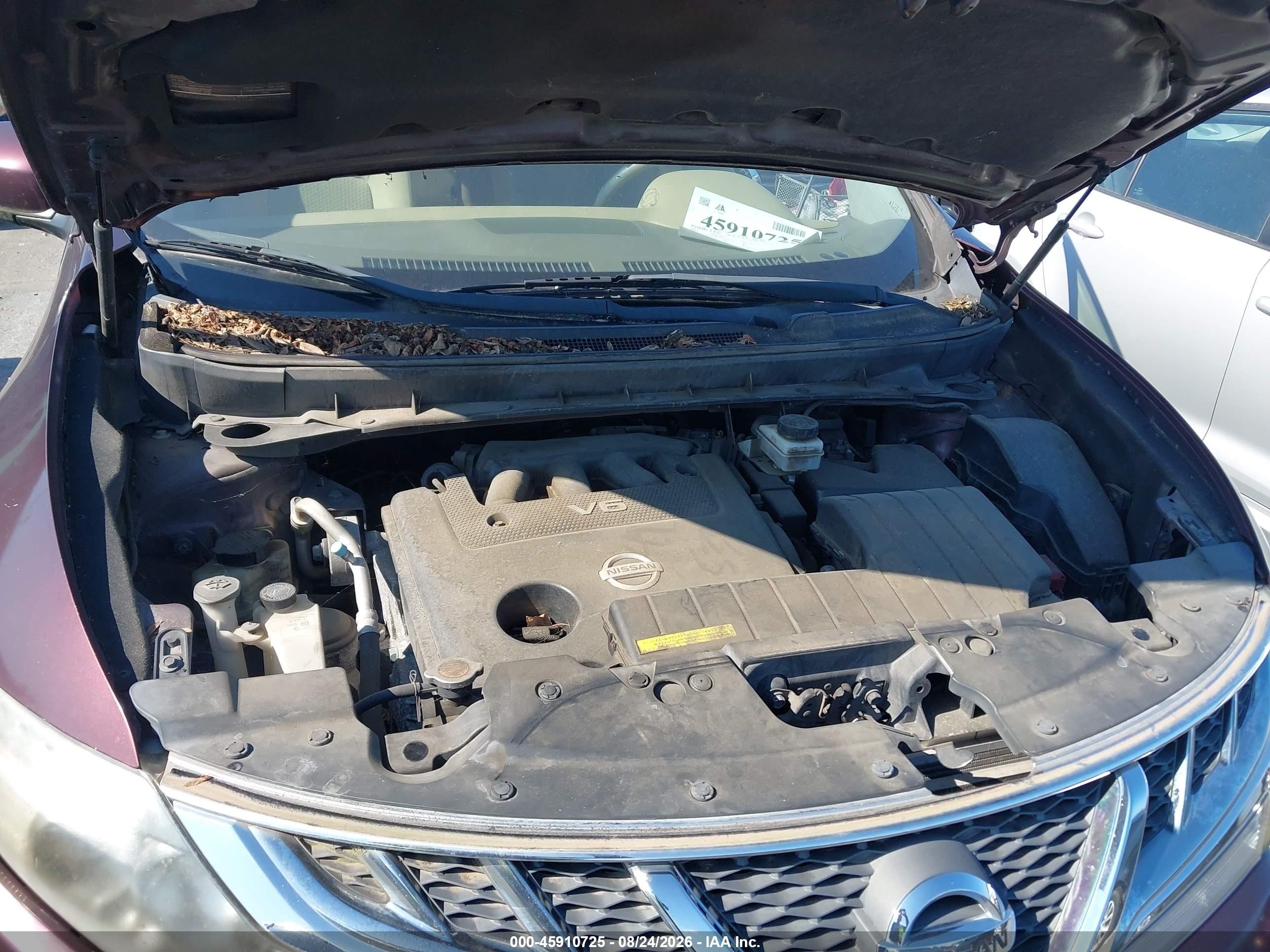 2013 Nissan Murano S Фиолетовый vin: JN8AZ1MU6DW209182