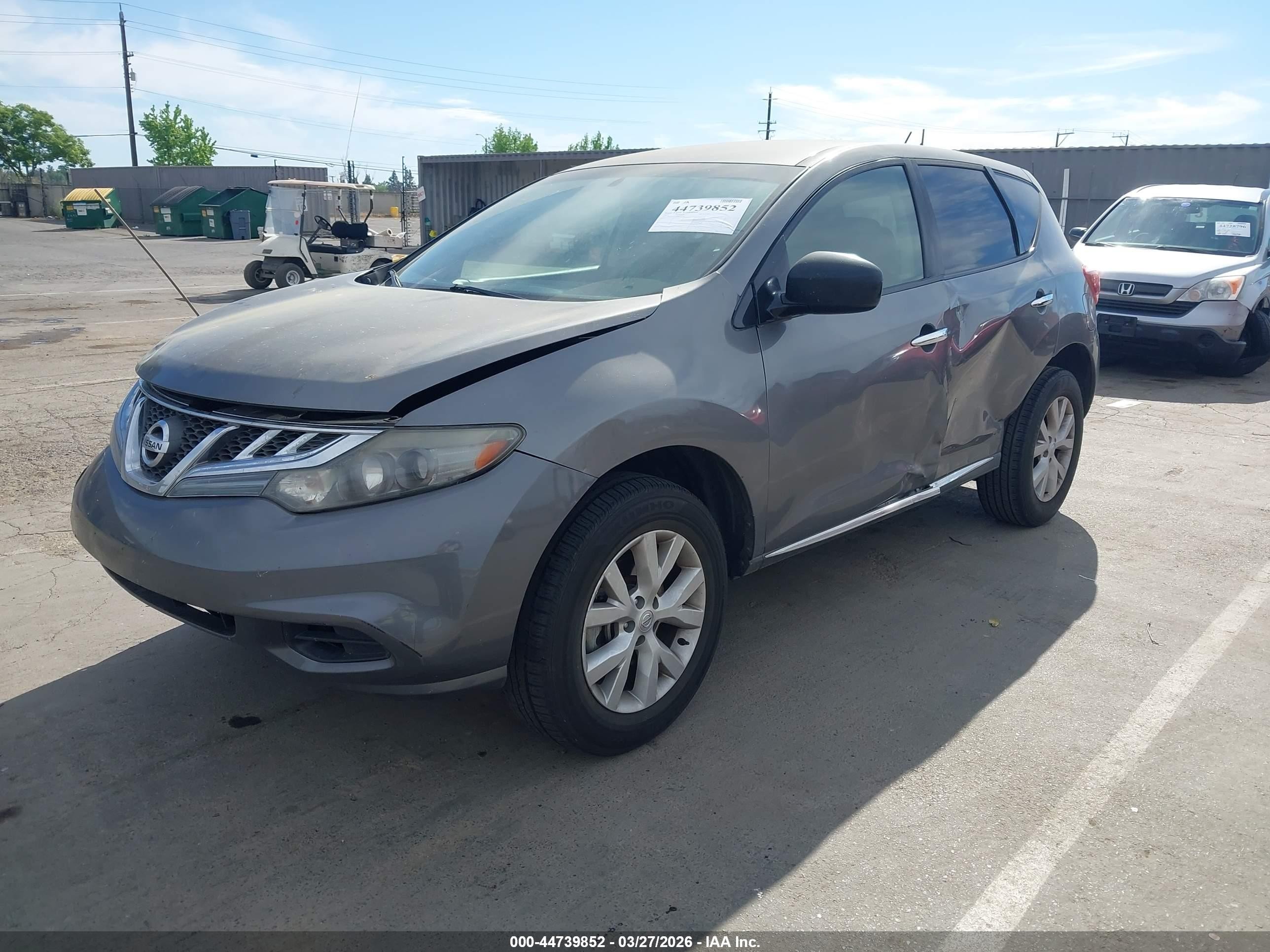 2013 Nissan Murano S Серый vin: JN8AZ1MU6DW211241