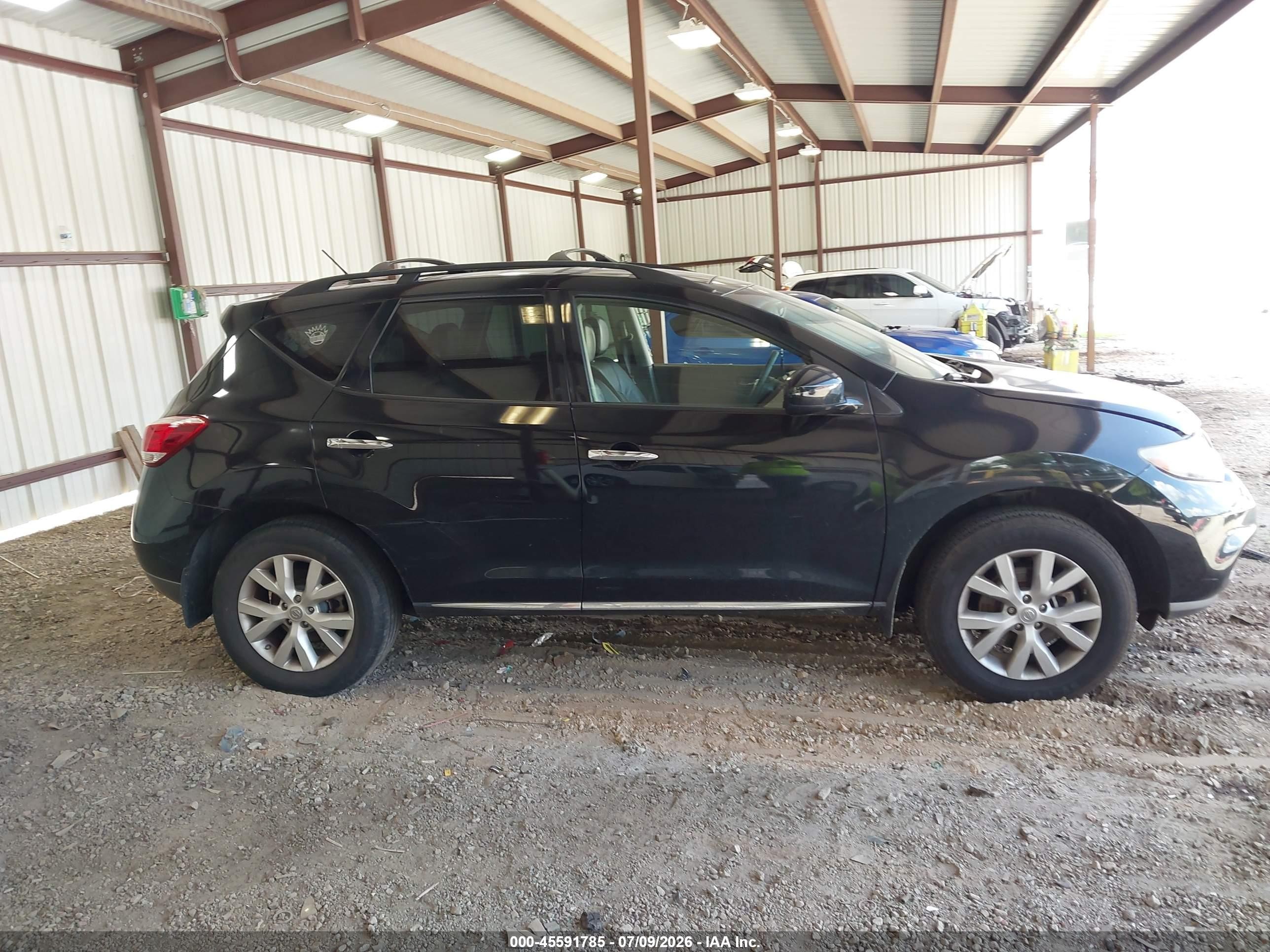 2014 Nissan Murano Sl Black vin: JN8AZ1MU6EW404670
