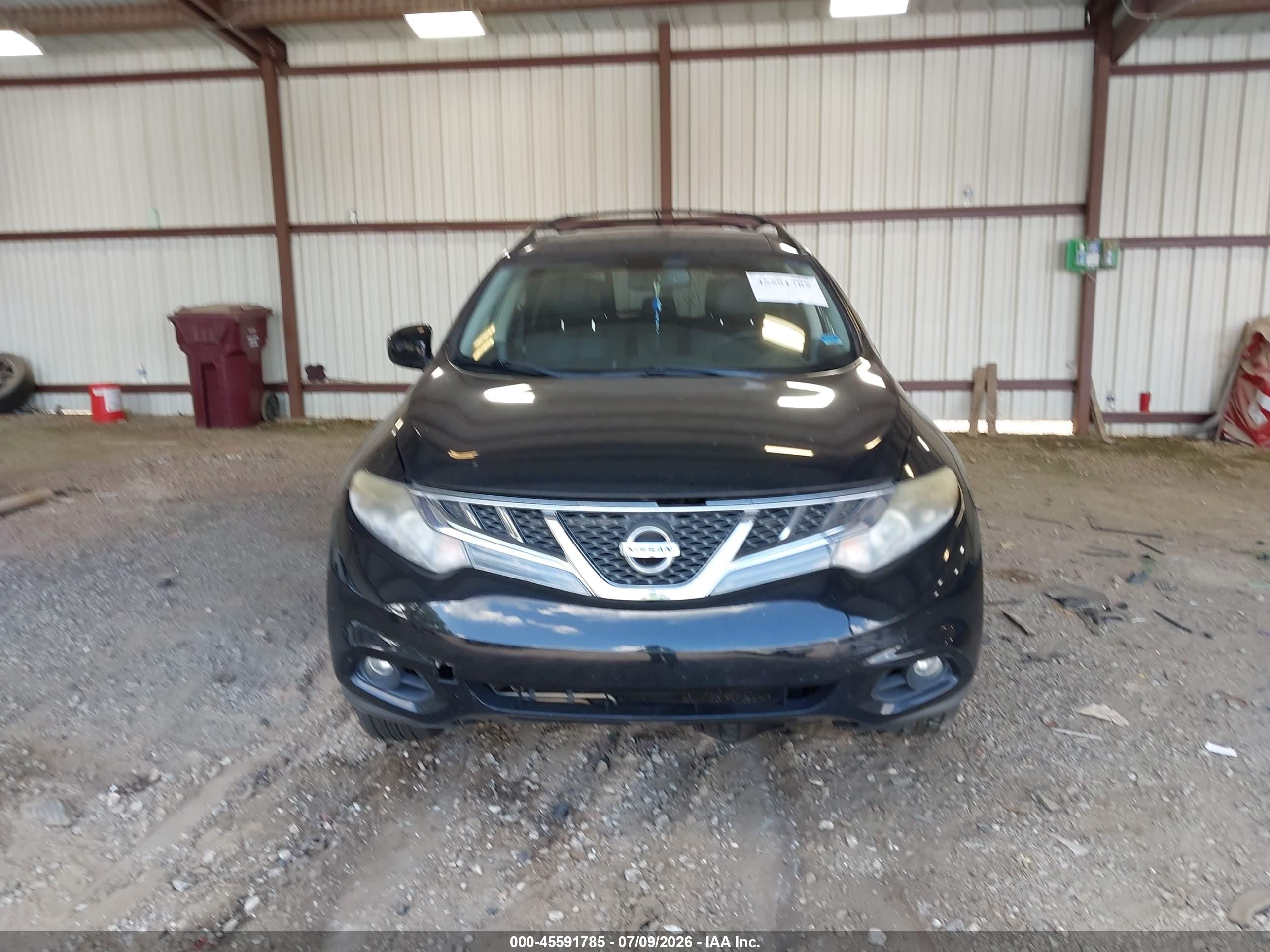 2014 Nissan Murano Sl Black vin: JN8AZ1MU6EW404670