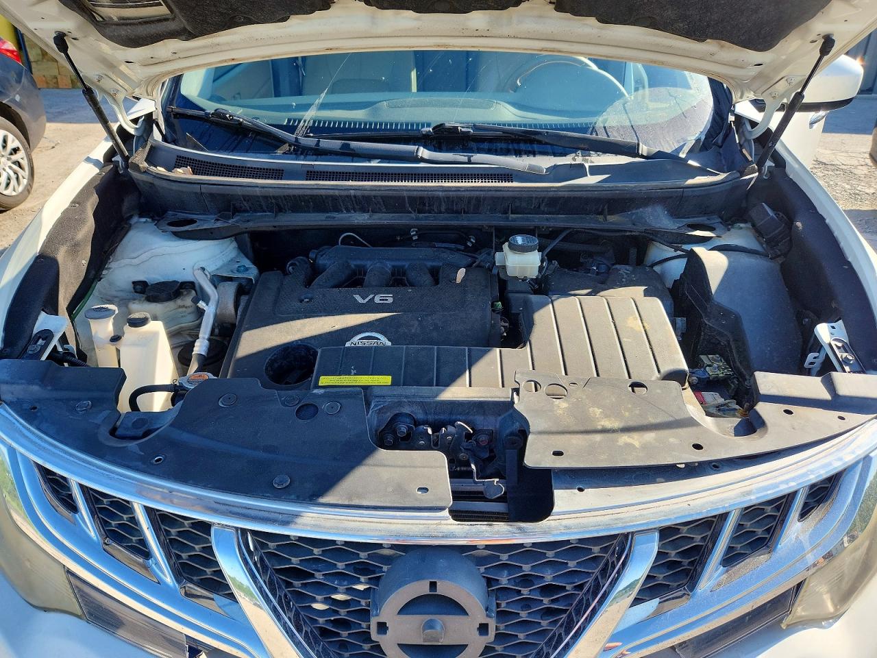 2014 Nissan Murano Sl White vin: JN8AZ1MU6EW415586