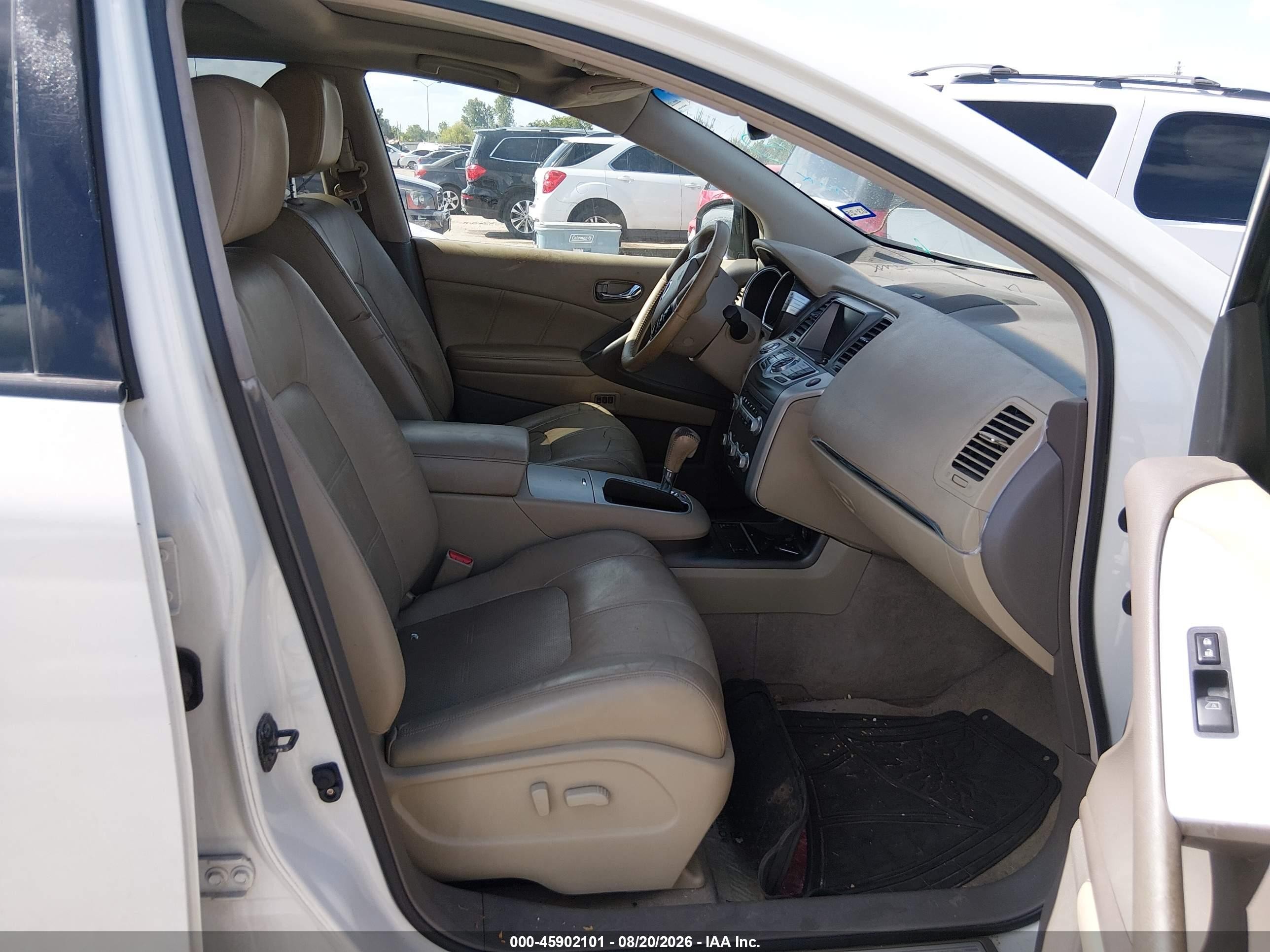 2011 Nissan Murano Sl White vin: JN8AZ1MU7BW068507