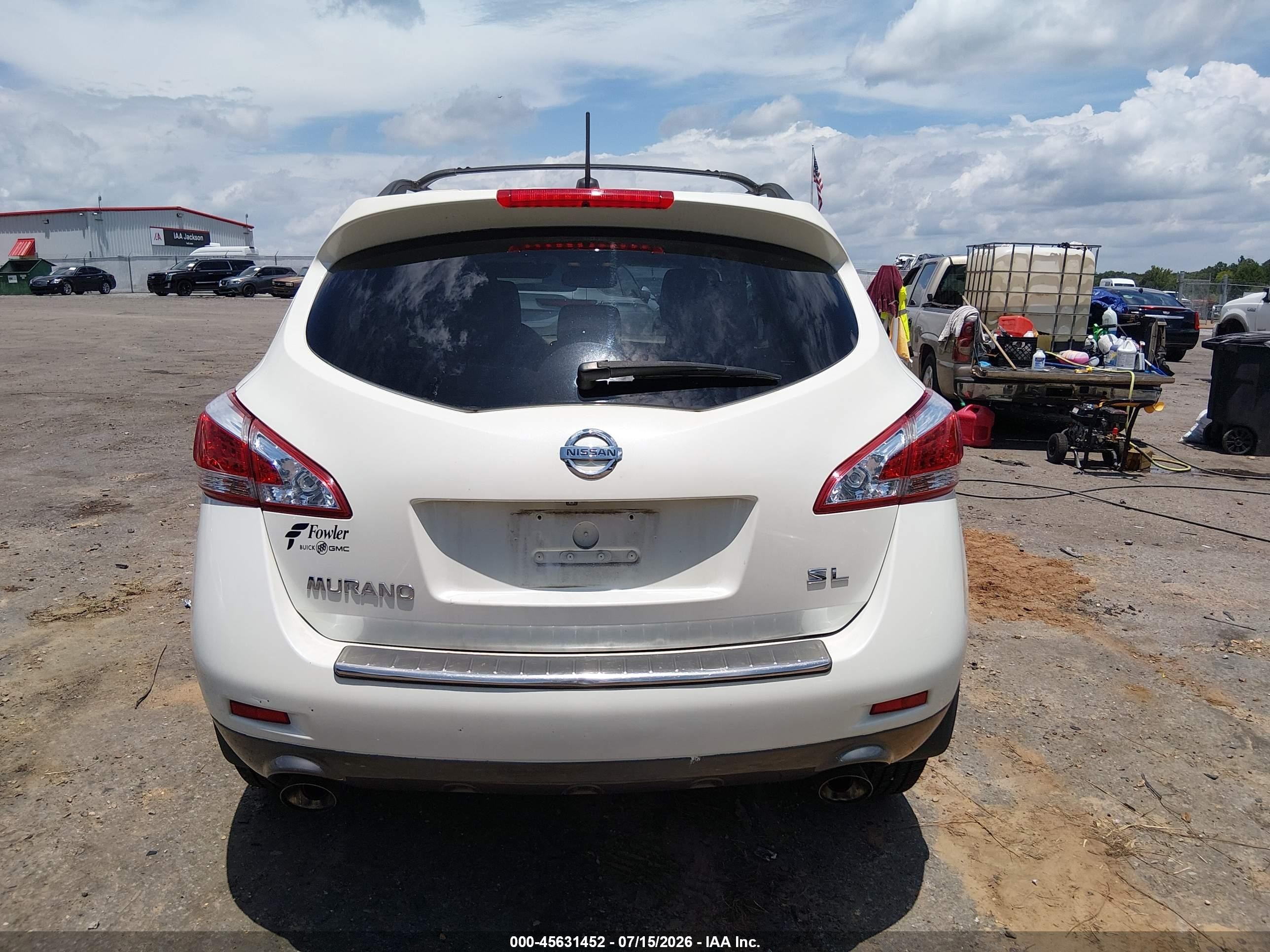 2011 Nissan Murano Sl White vin: JN8AZ1MU7BW070158
