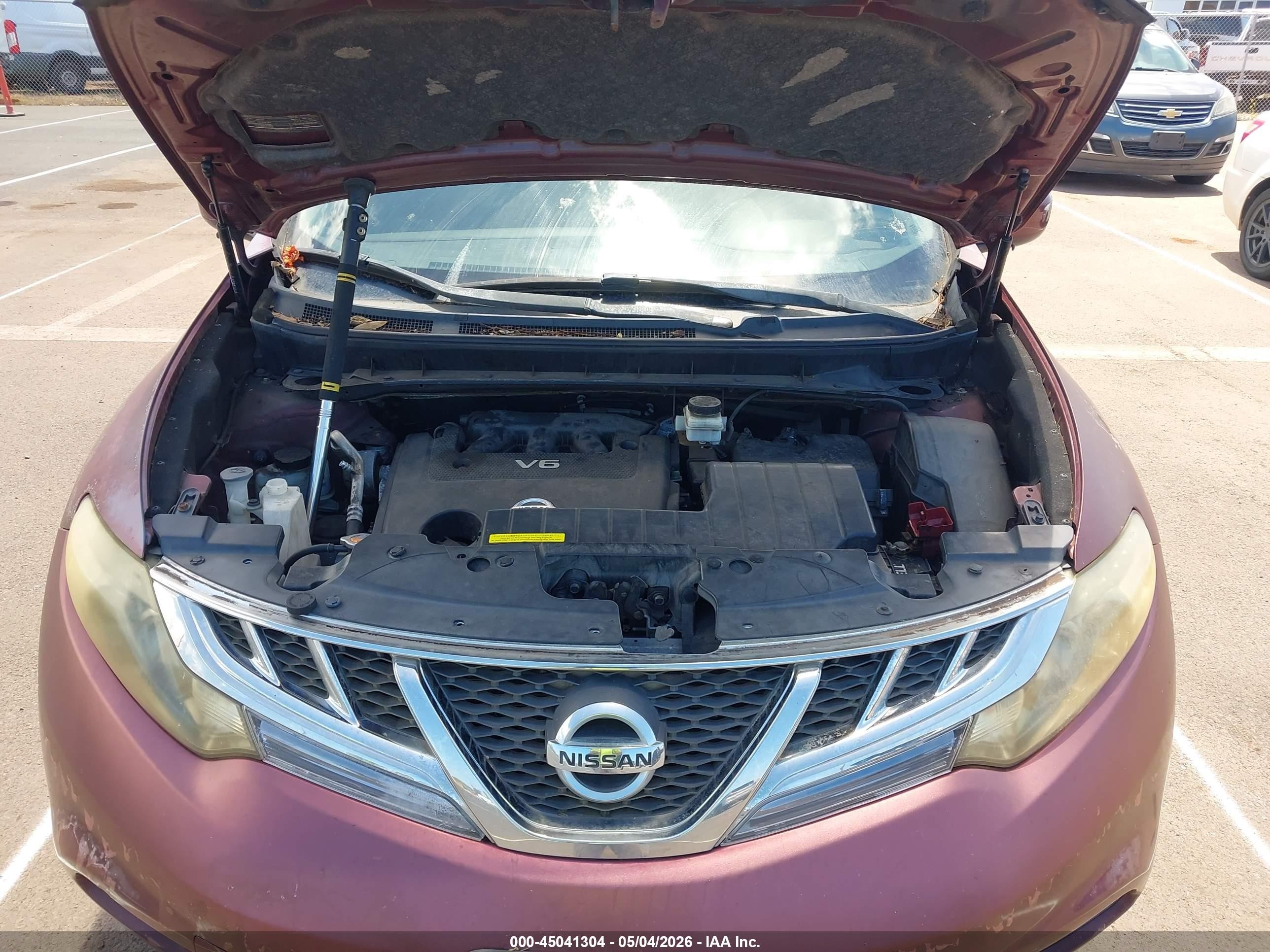 2012 Nissan Murano S Maroon vin: JN8AZ1MU7CW100700