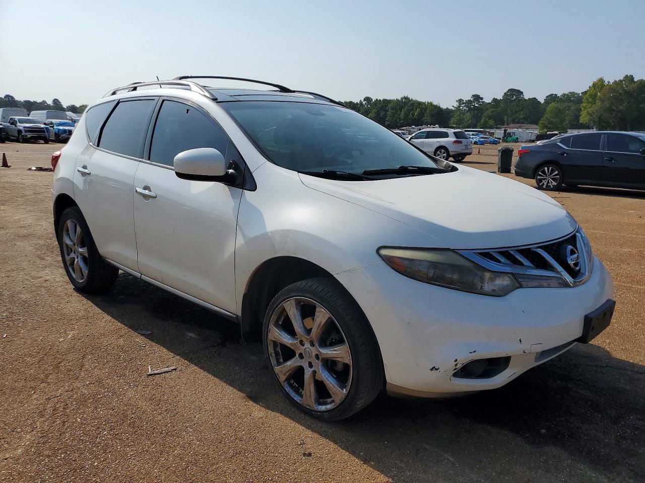 2012 Nissan Murano S White vin: JN8AZ1MU7CW106321