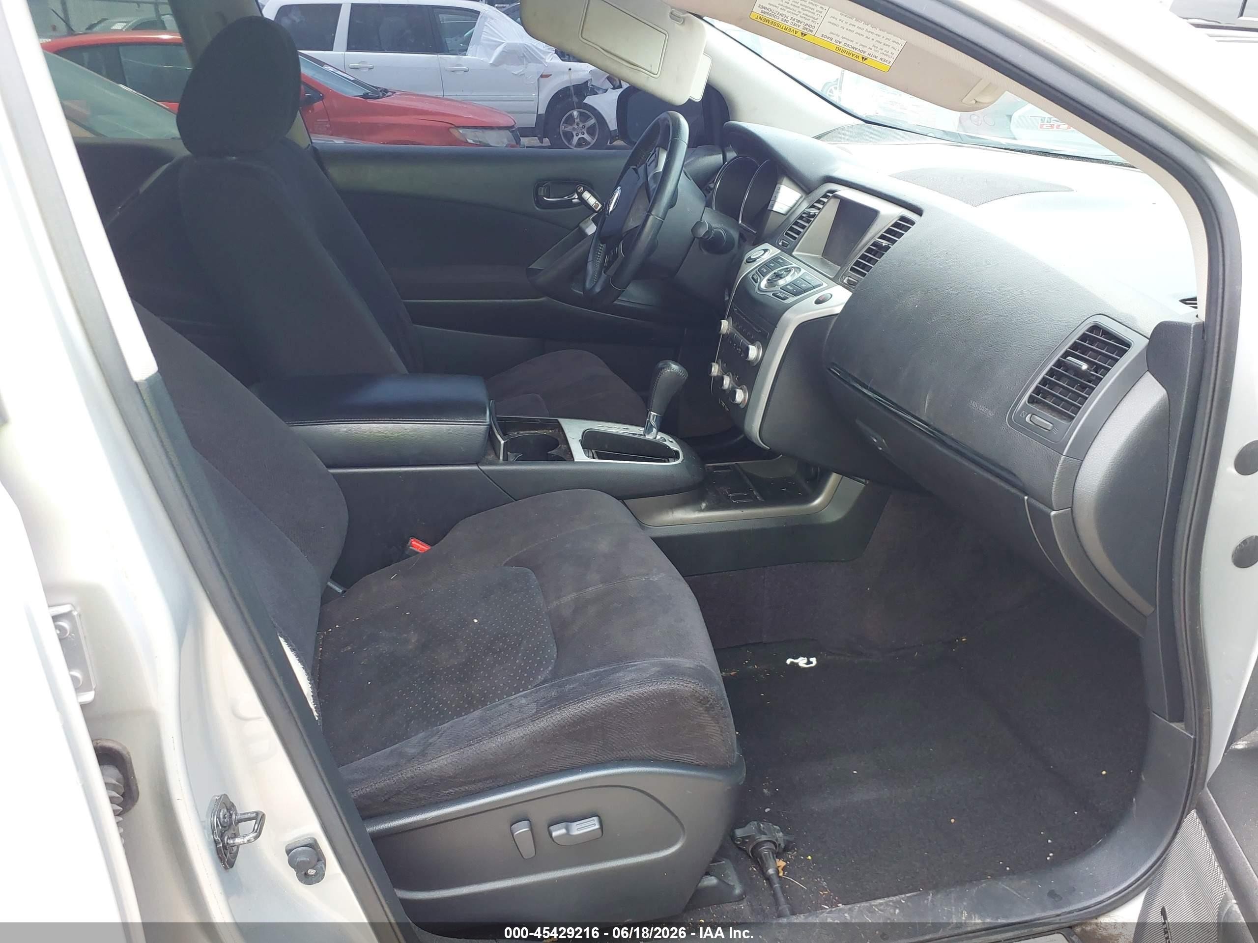 2012 Nissan Murano Sv Silver vin: JN8AZ1MU7CW112118