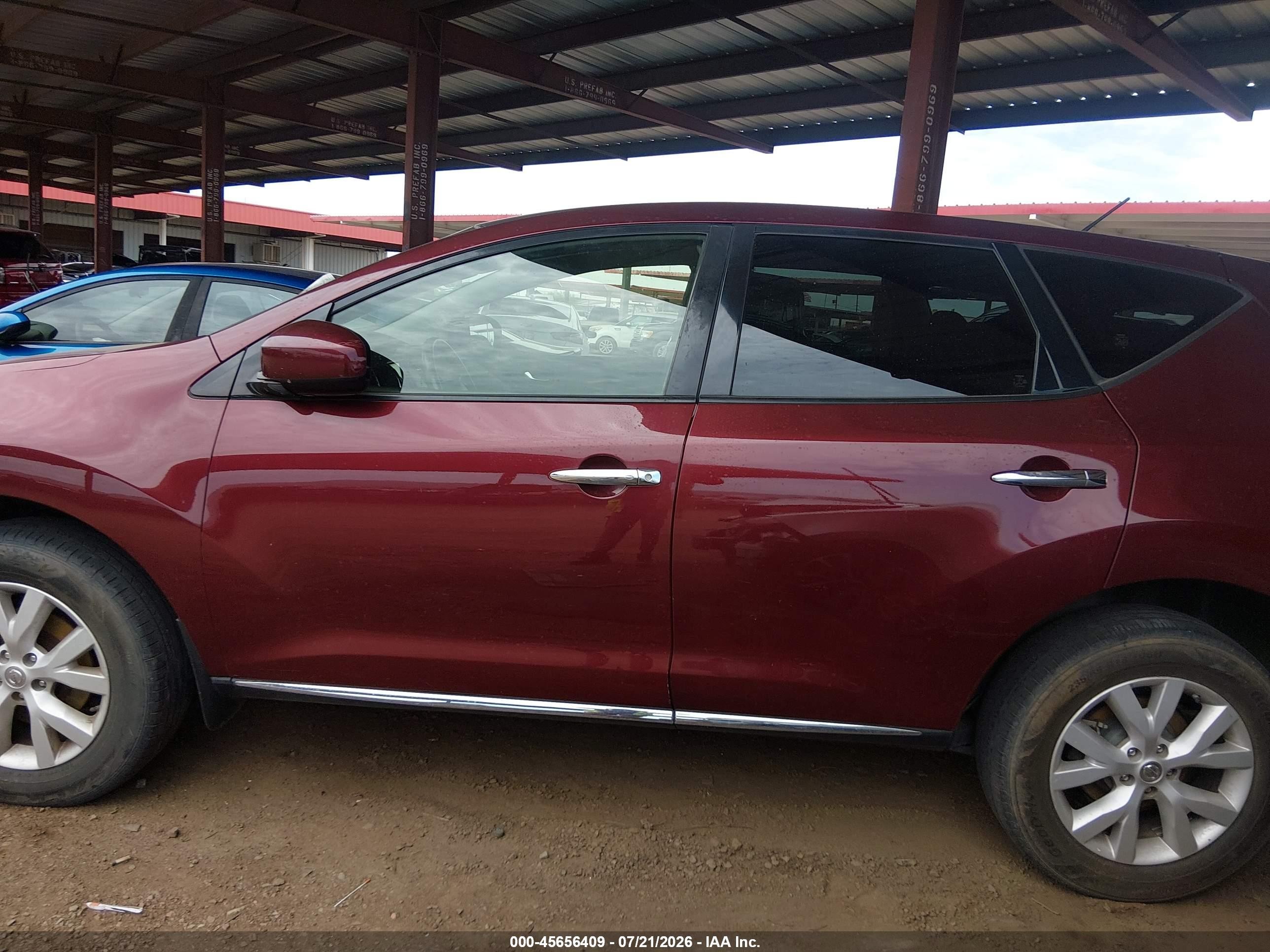 2012 Nissan Murano S Maroon vin: JN8AZ1MU7CW117545