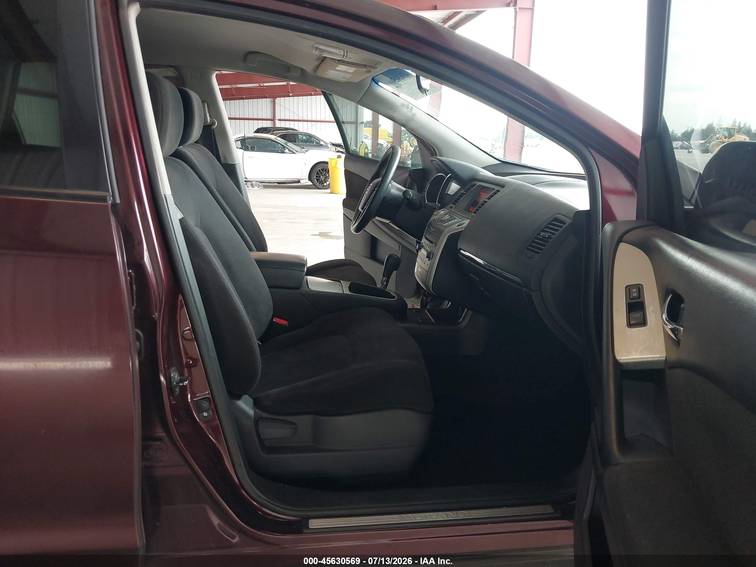 2014 Nissan Murano S Maroon vin: JN8AZ1MU7EW404399