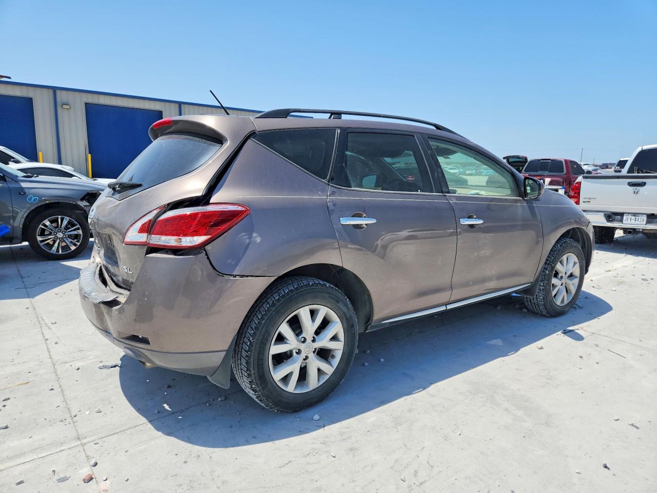 2014 Nissan Murano Sl Brown vin: JN8AZ1MU7EW419047