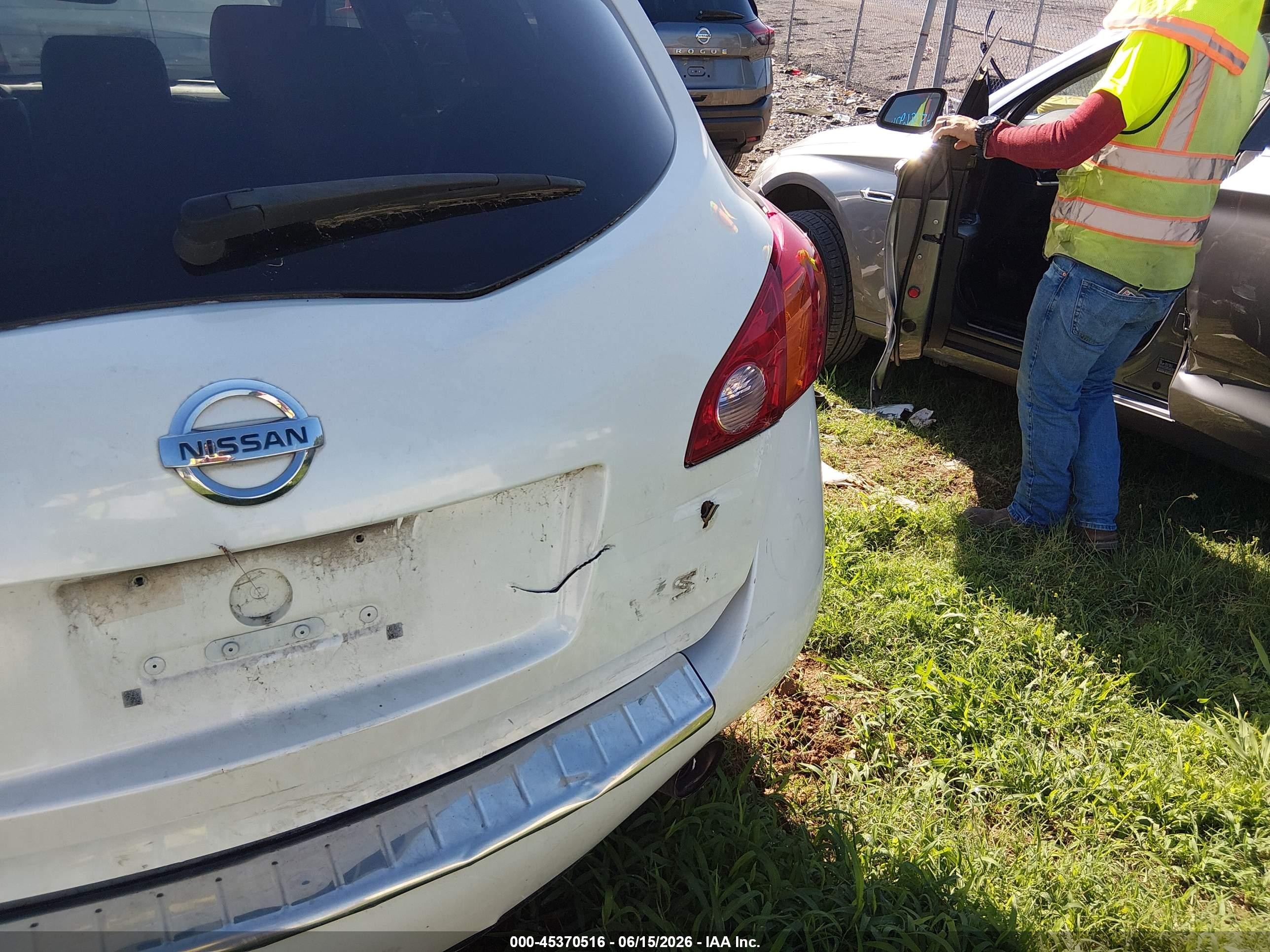 2010 Nissan Murano Sl Белый vin: JN8AZ1MU8AW013384