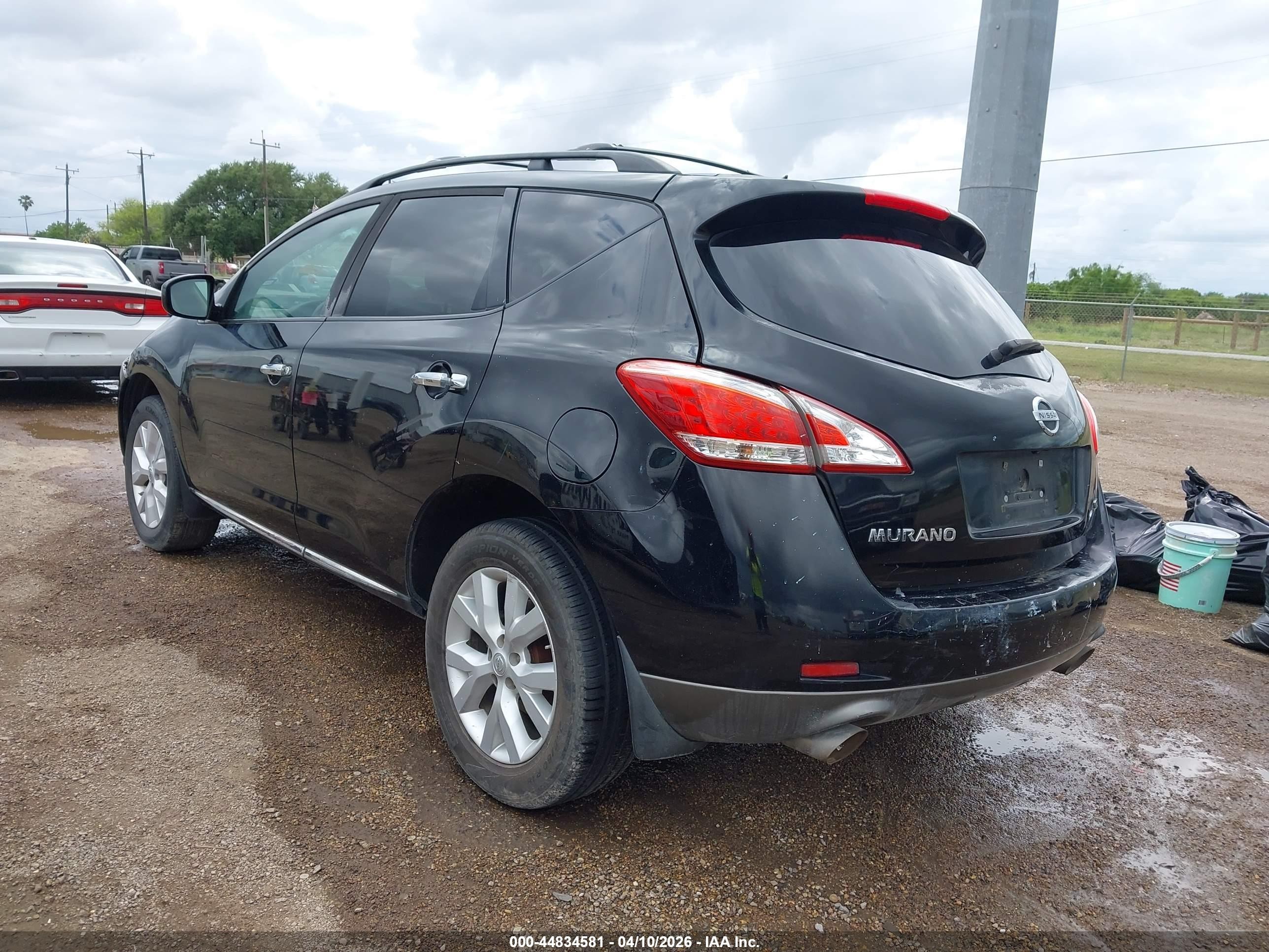 2011 Nissan Murano Sl Black vin: JN8AZ1MU8BW056365