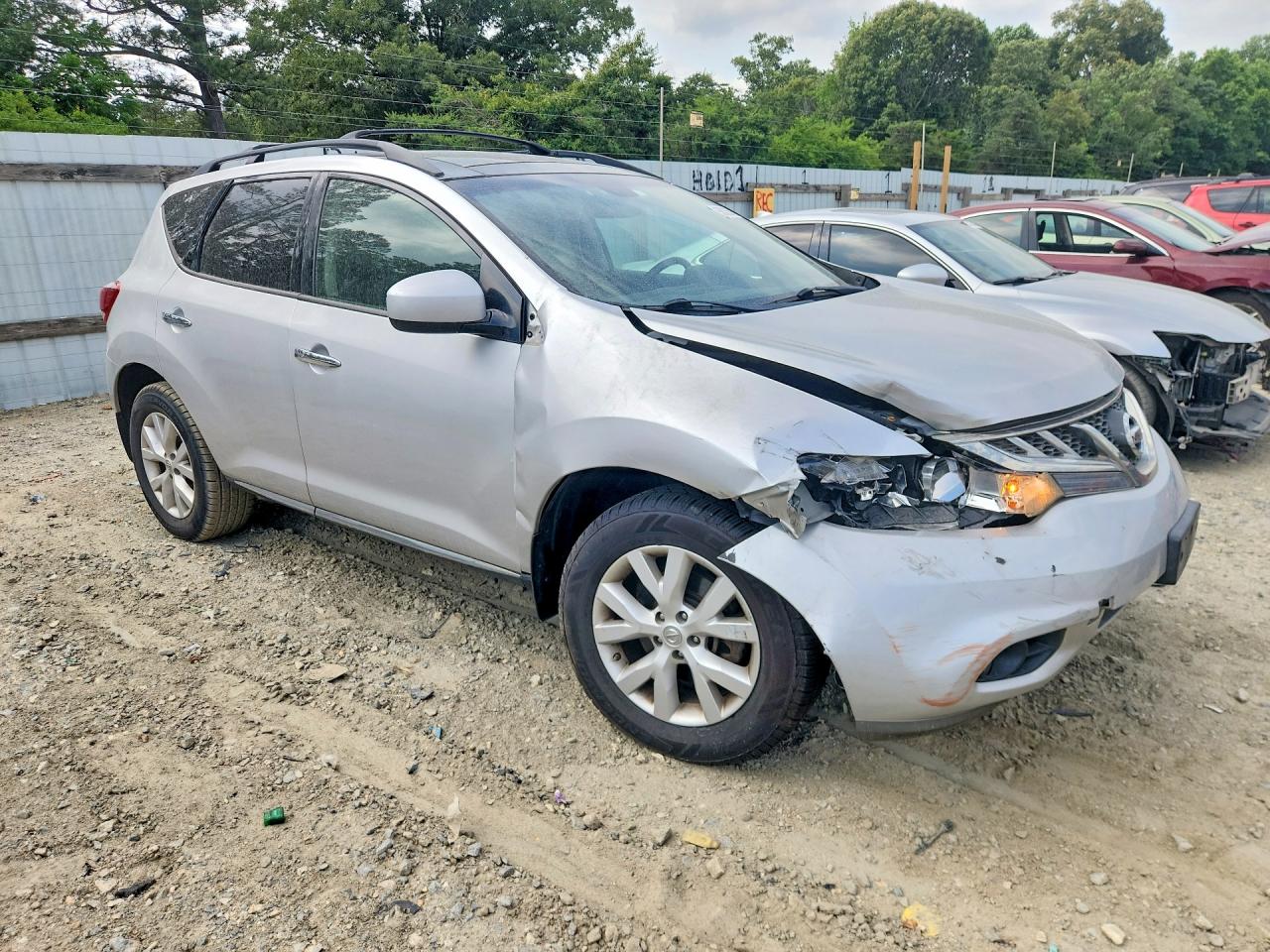 2012 Nissan Murano S Silver vin: JN8AZ1MU8CW102133