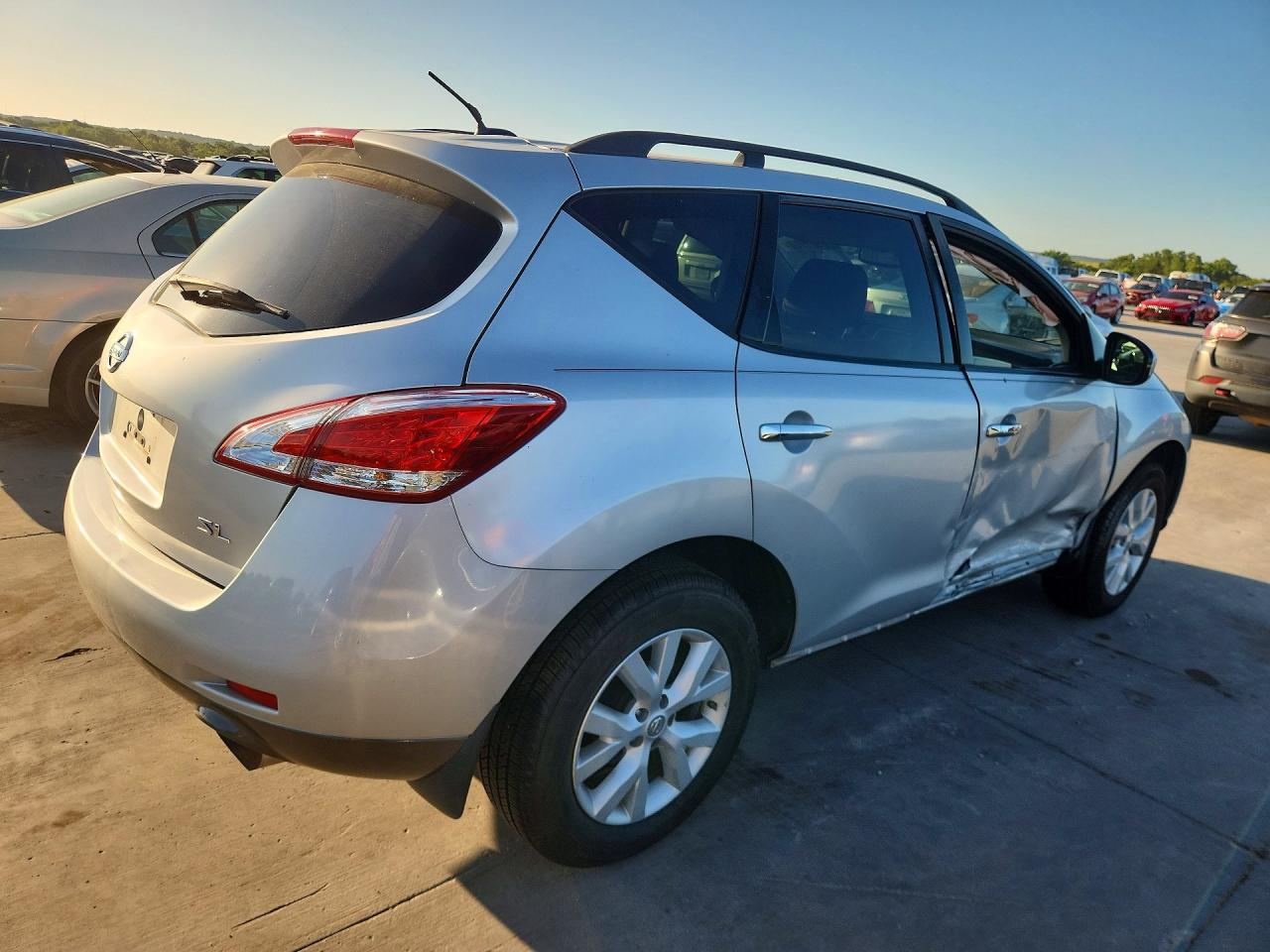 2012 Nissan Murano Sl Silver vin: JN8AZ1MU8CW112693