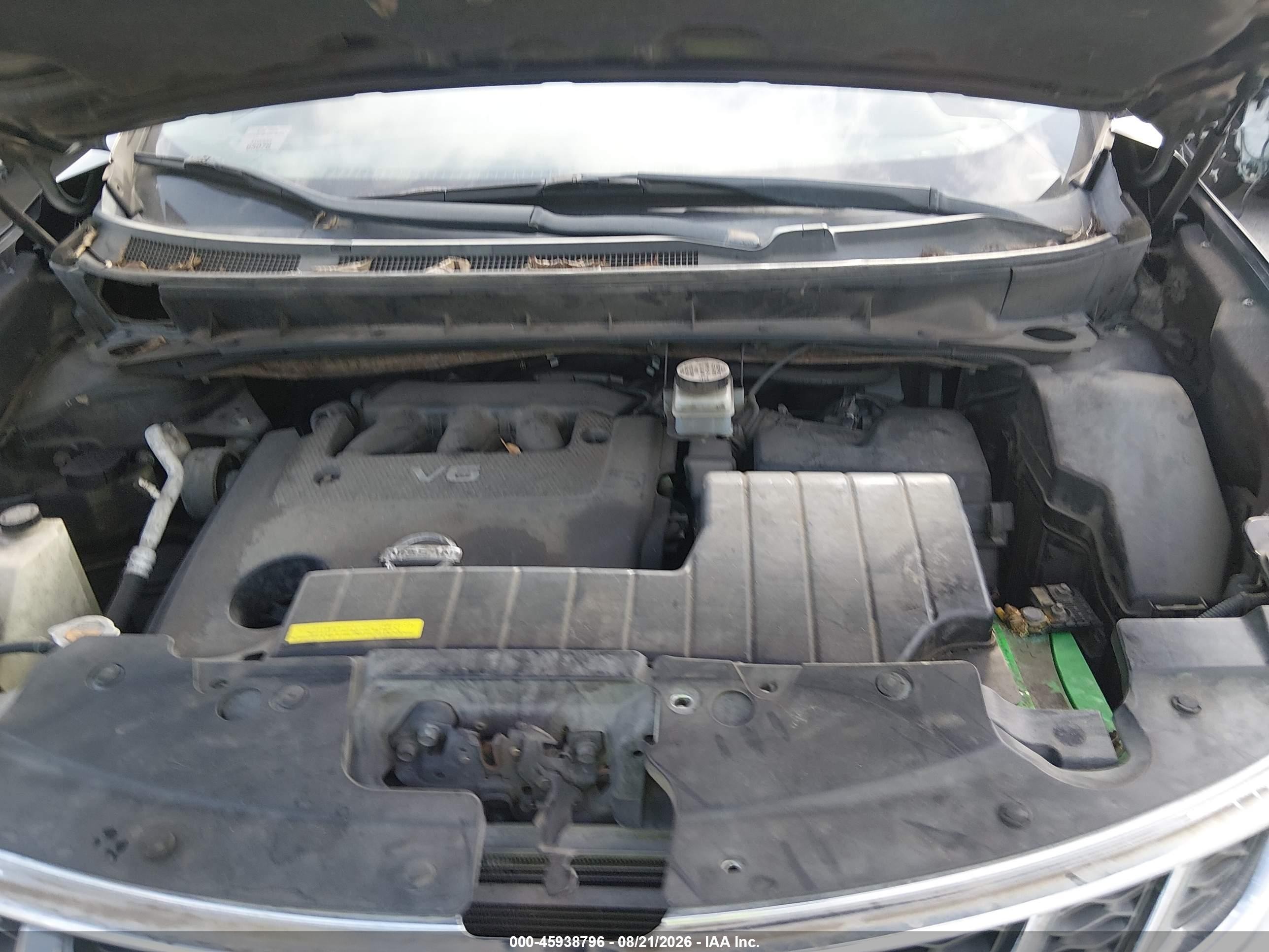 2012 Nissan Murano Sl Black vin: JN8AZ1MU8CW112984